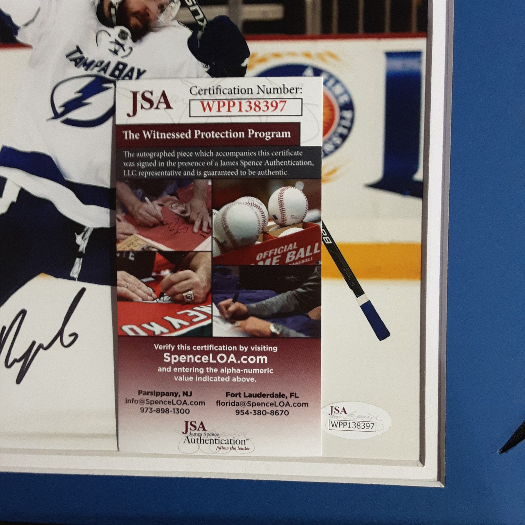 Nikita Kucherov Signed Framed 8x10 Photo Autographed JSA