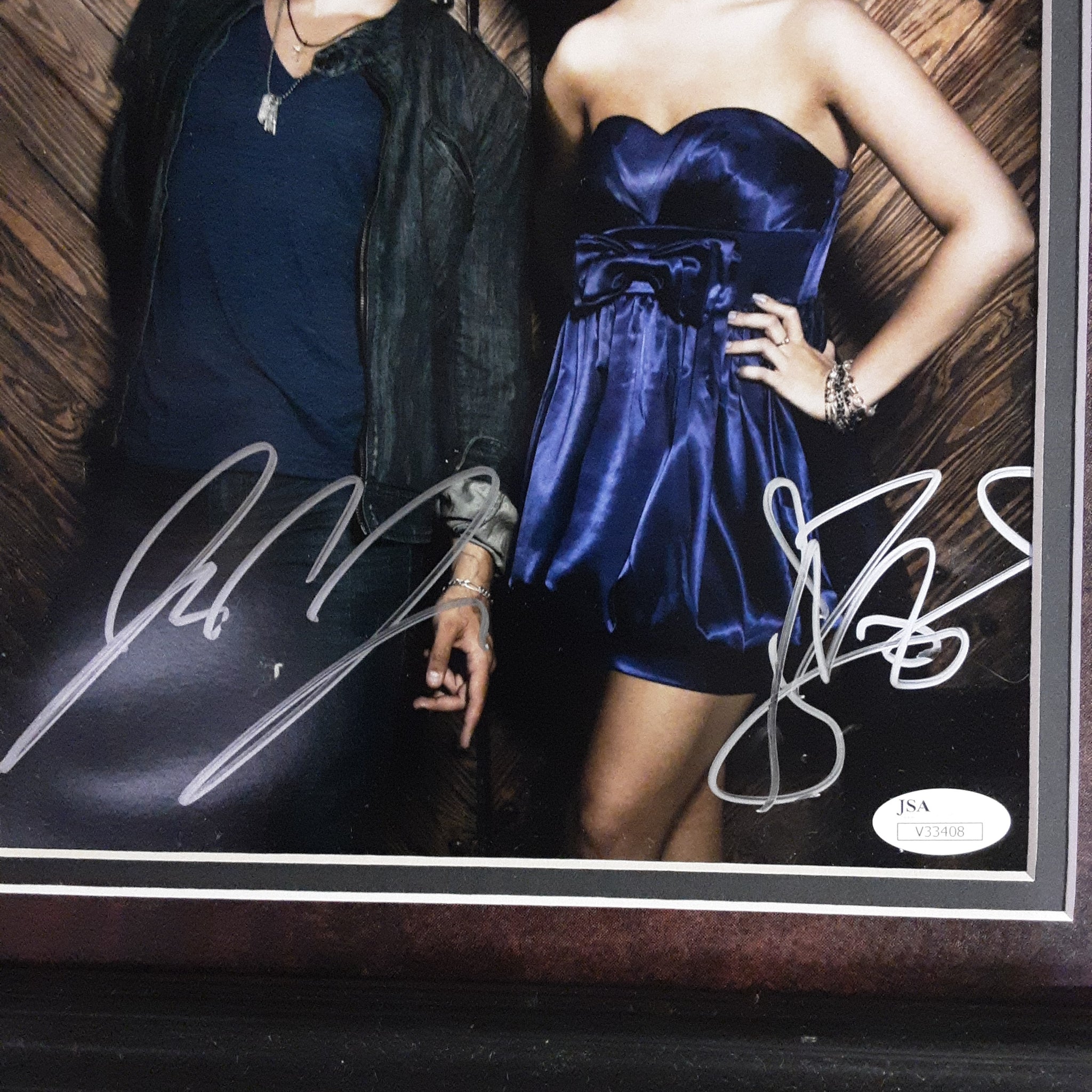 Meghan Linsey and Joshua Scott Jones Signed Framed 8x10 Photo Autographed JSA