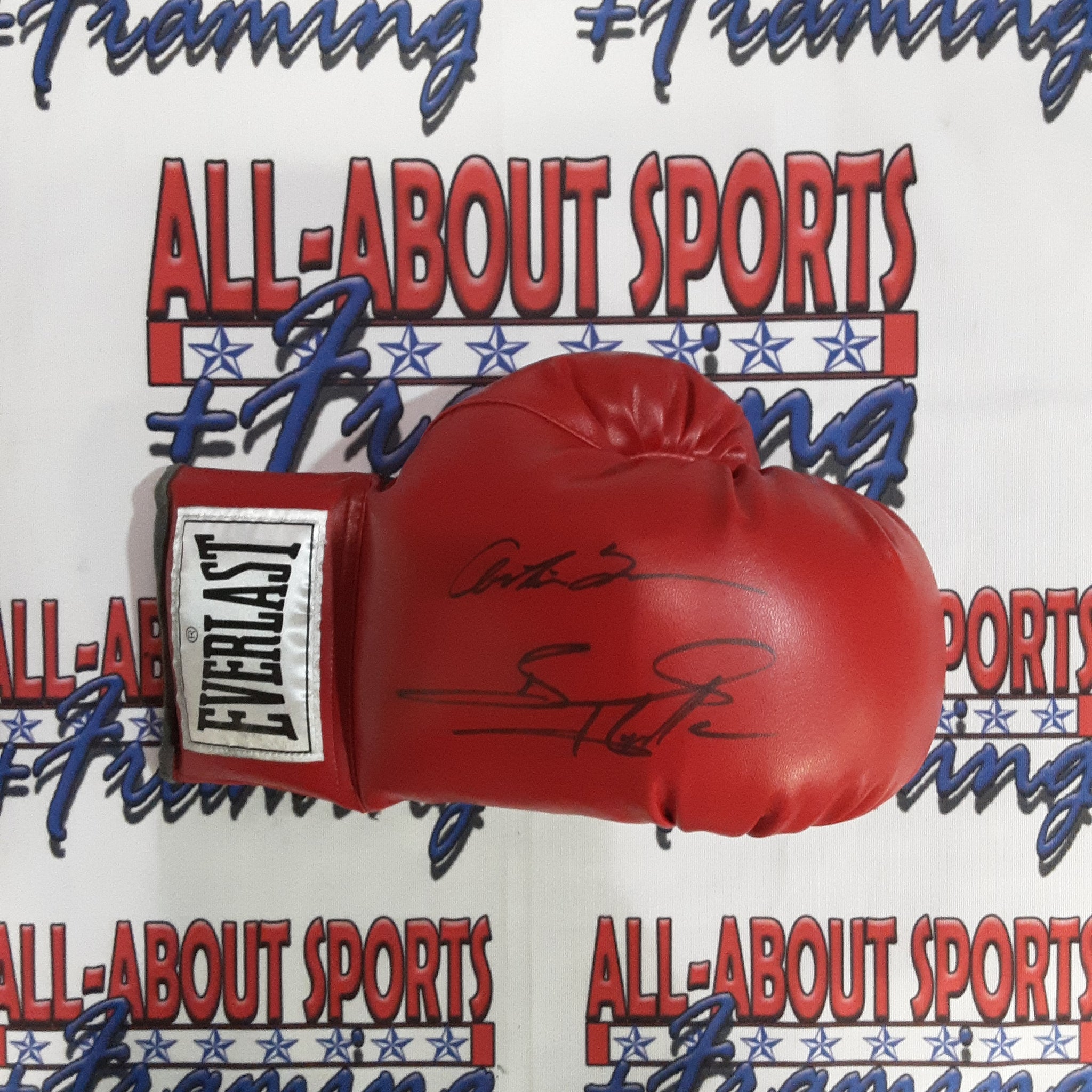 Bernard Hopkins and Antonio Tarver Authentic Signed Boxing Glove Autographed JSA-