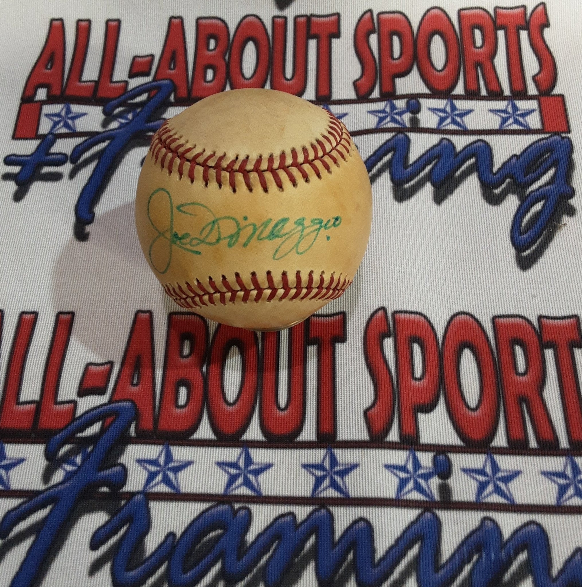 Joe DiMaggio Authentic Signed Rawlings Baseball Autographed JSA/LOA.