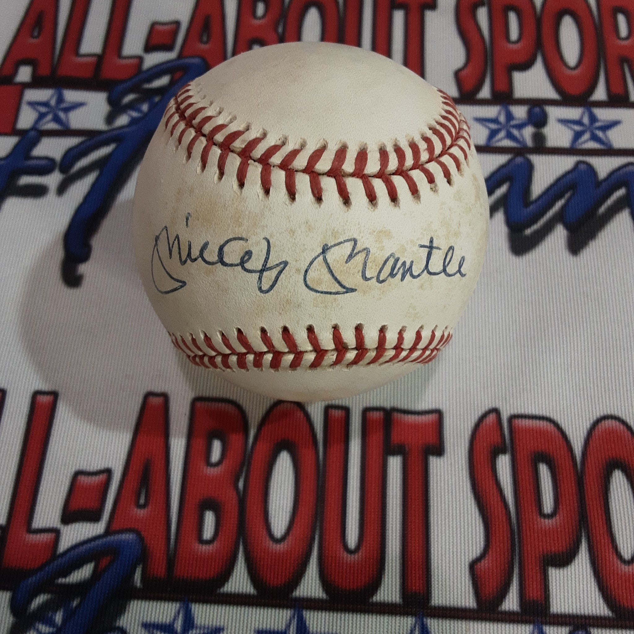 Mickey Mantle Authentic Signed Baseball Autographed JSA/LOA.