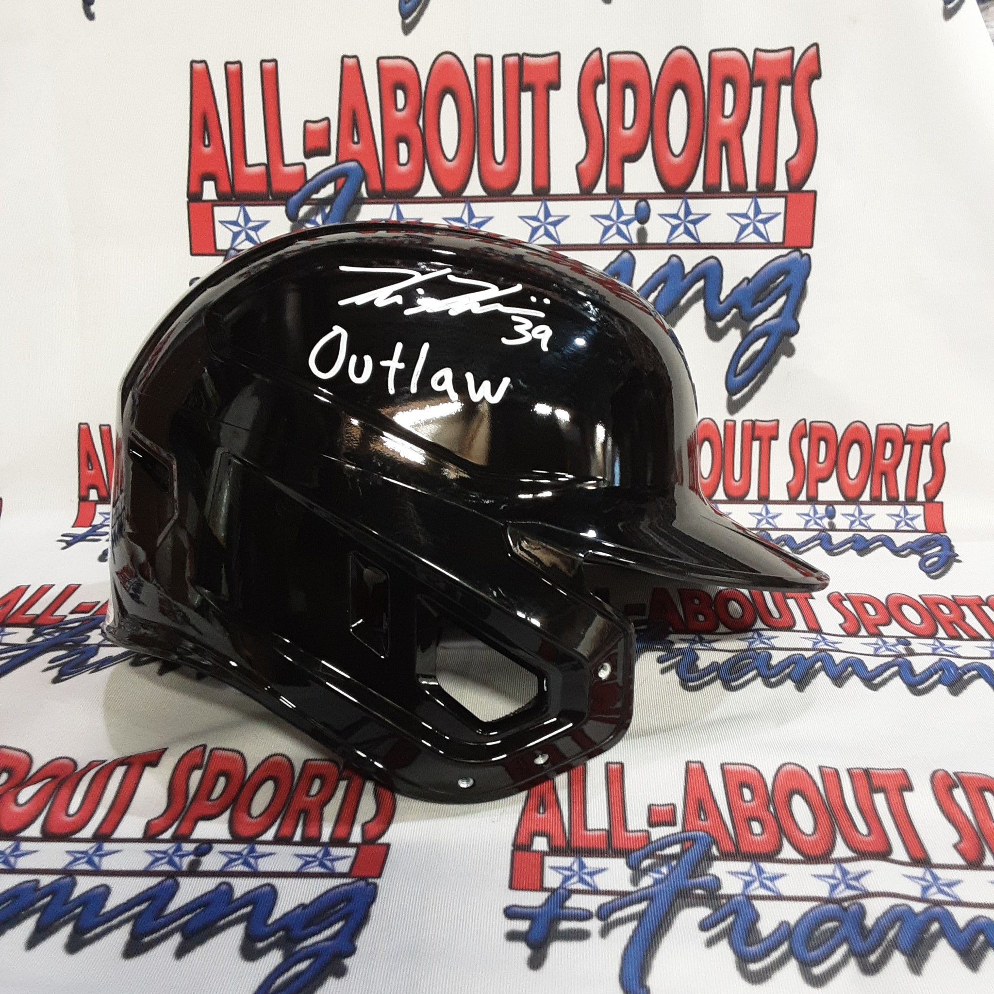 Kevin Kiermaier Authentic Signed Pro Style Batting Helmet Autographed with Inscription JSA.