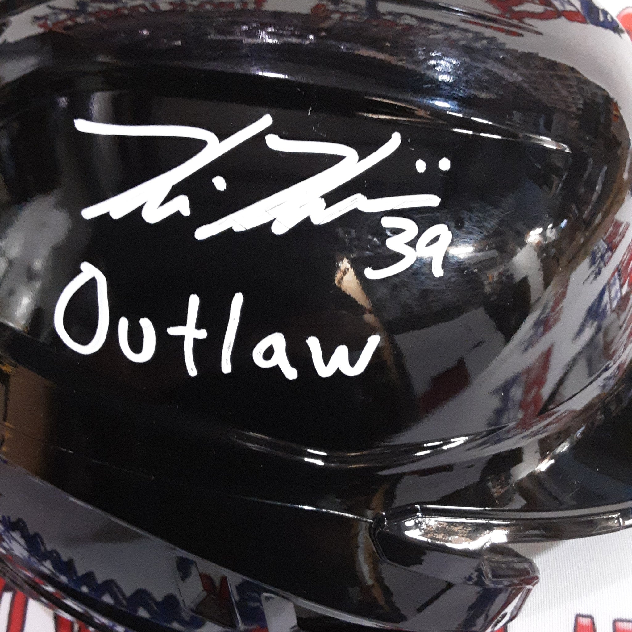 Kevin Kiermaier Authentic Signed Pro Style Batting Helmet Autographed with Inscription JSA.