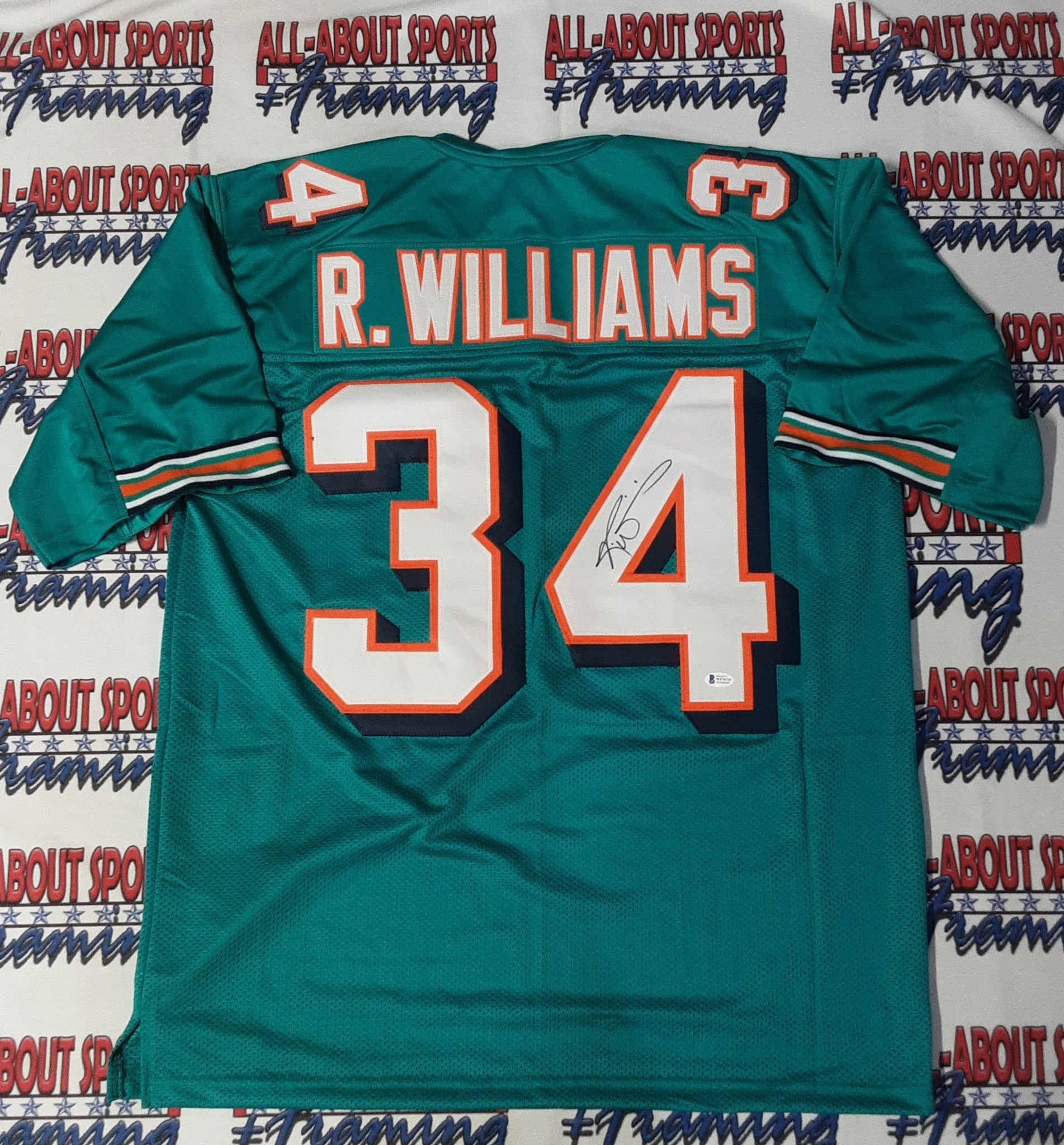 Ricky Williams Authentic Signed Pro Style Jersey Autographed Beckett