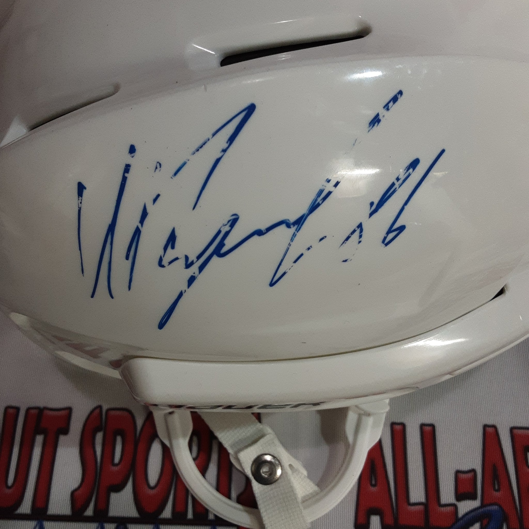 Nikita Kucherov Authentic Signed Autographed Full-Size Helmet JSA.