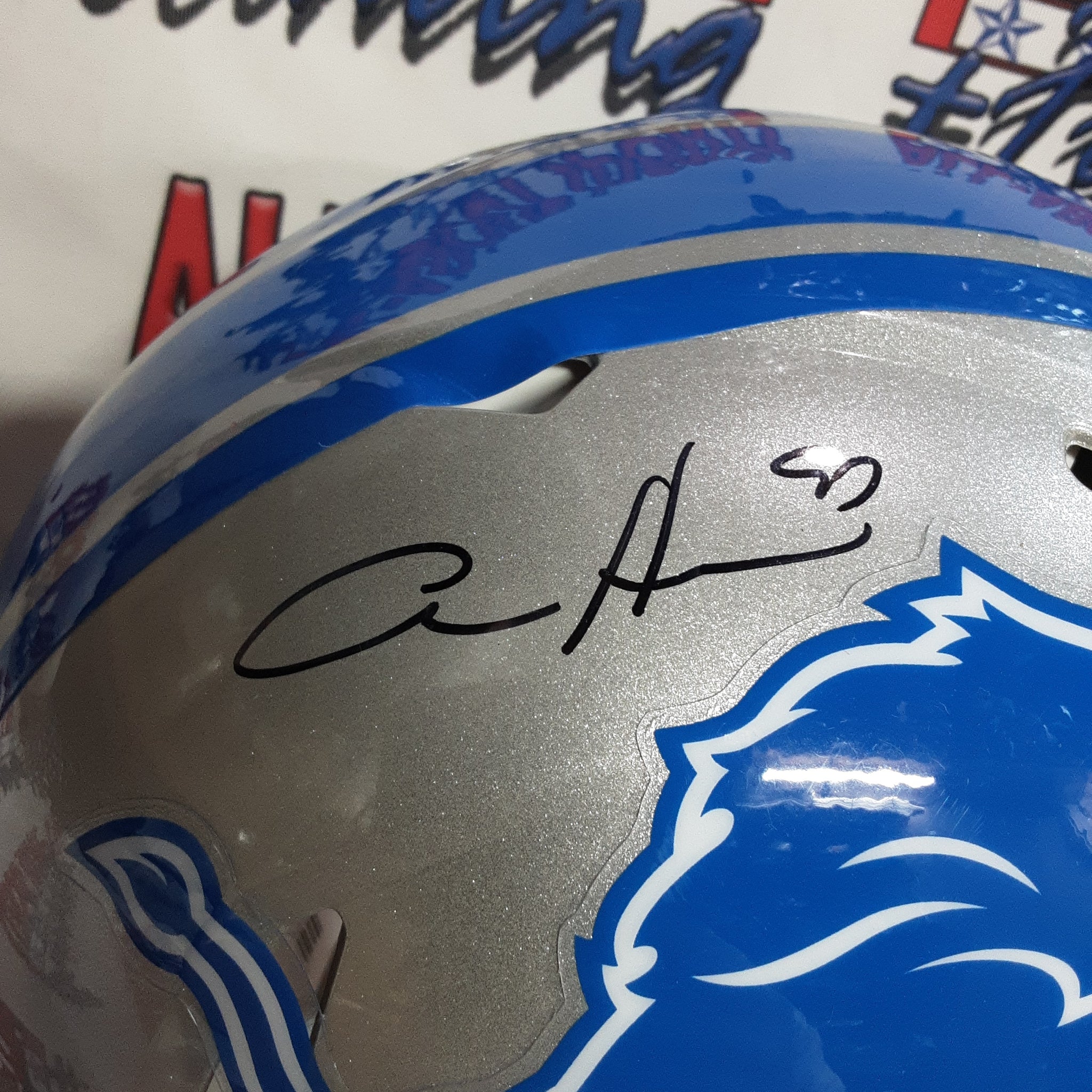 Aidan Hutchinson Authentic Signed Autographed Full-size Authentic Helmet Beckett.