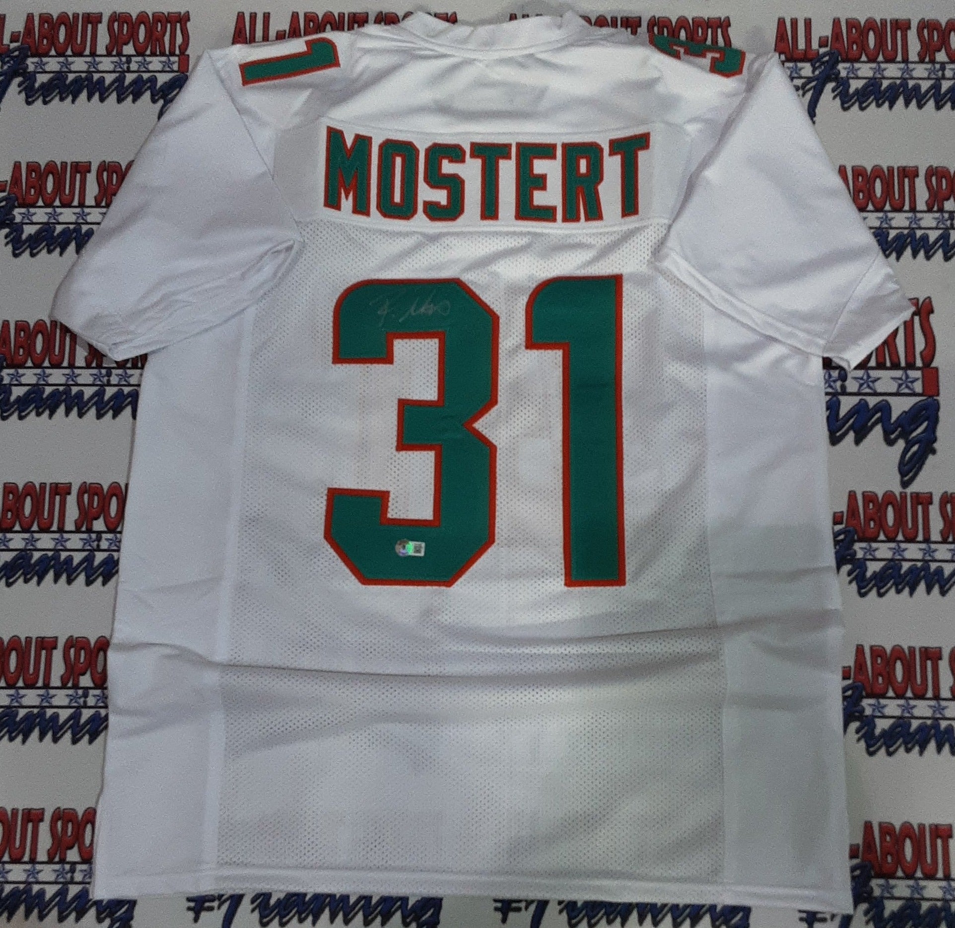 Raheem Mostert Authentic Signed Pro Style Jersey Autographed Beckett-