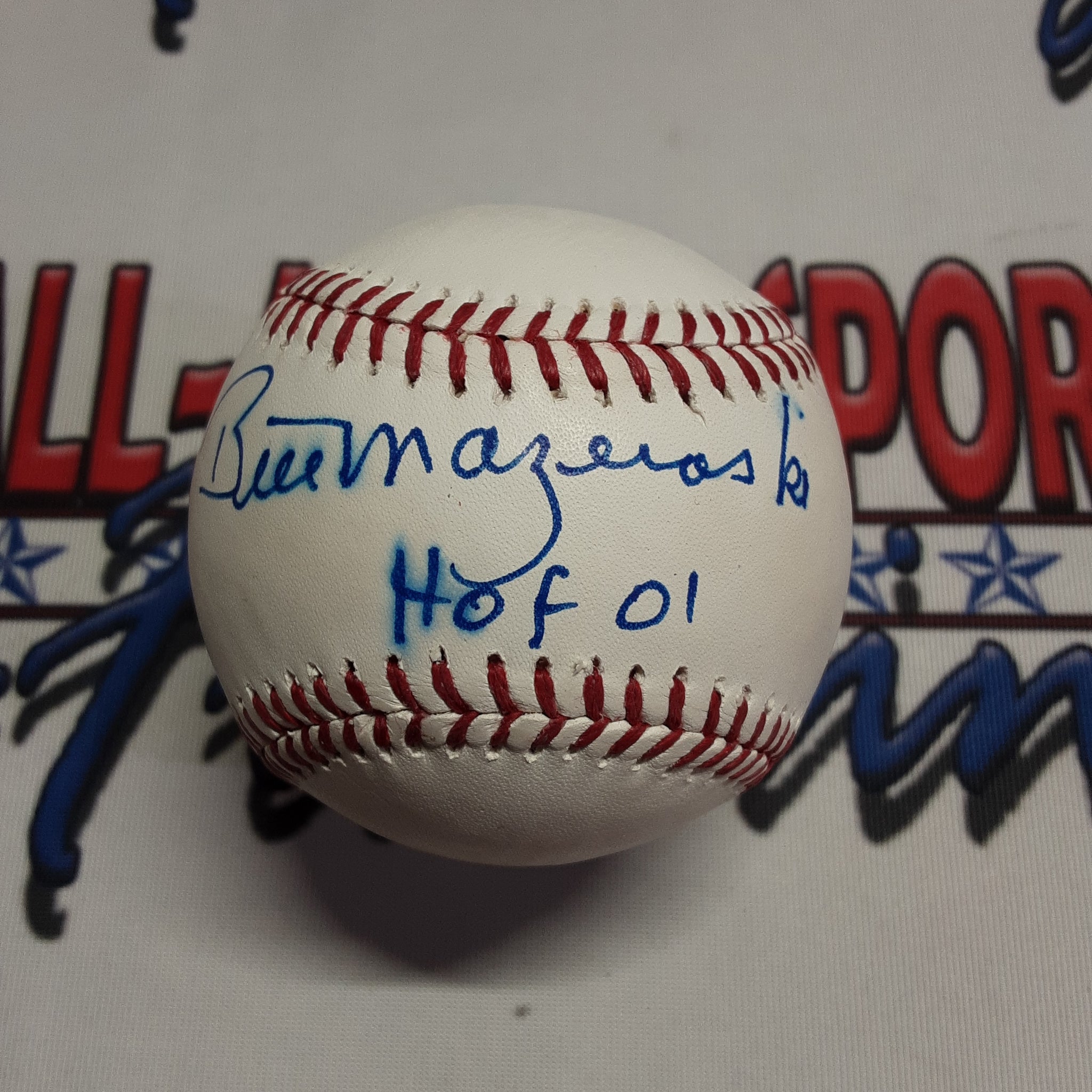 Bill Mazeroski Authentic Signed Baseball Autographed with Inscription JSA-