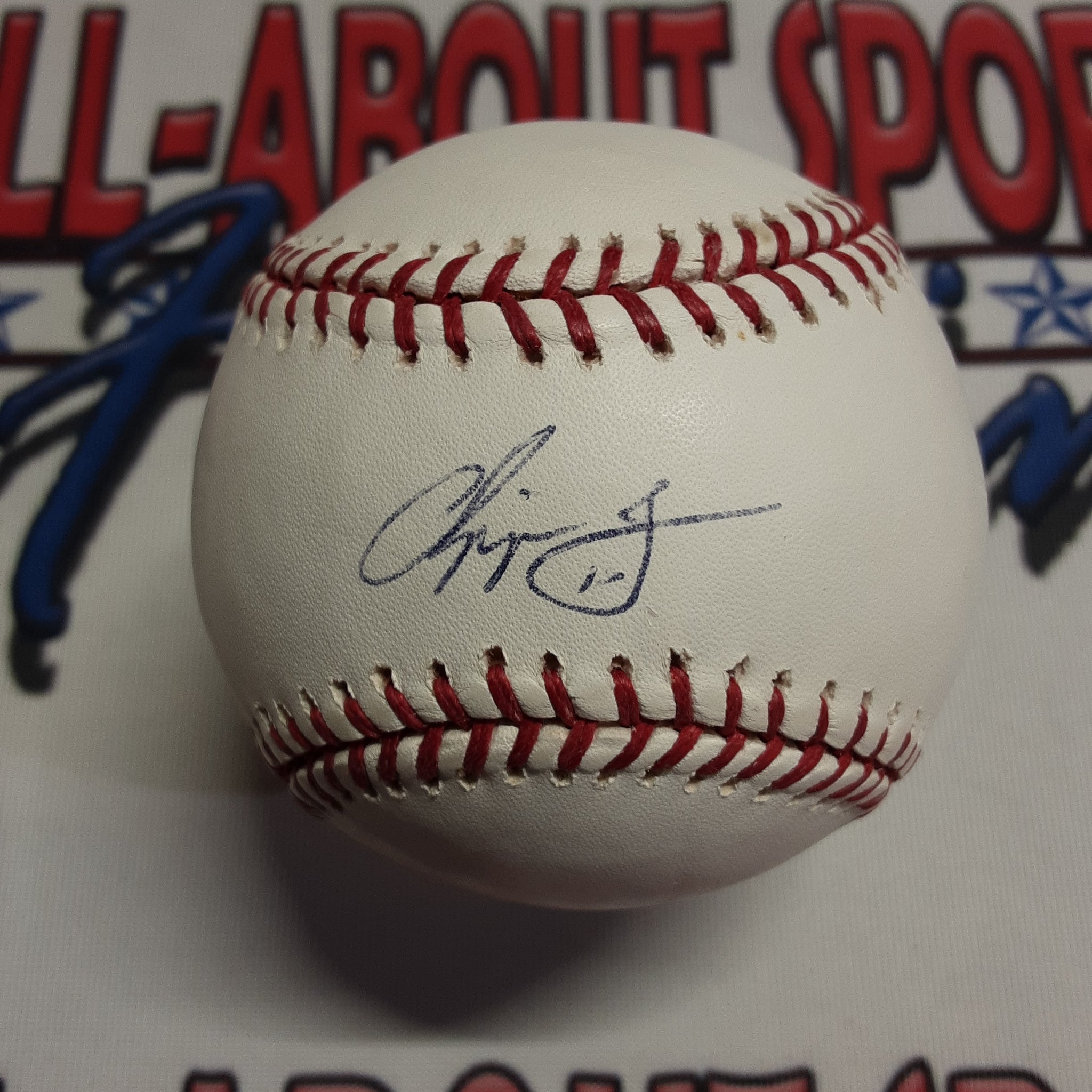 Chipper Jones Authentic Signed Baseball Autographed JSA.