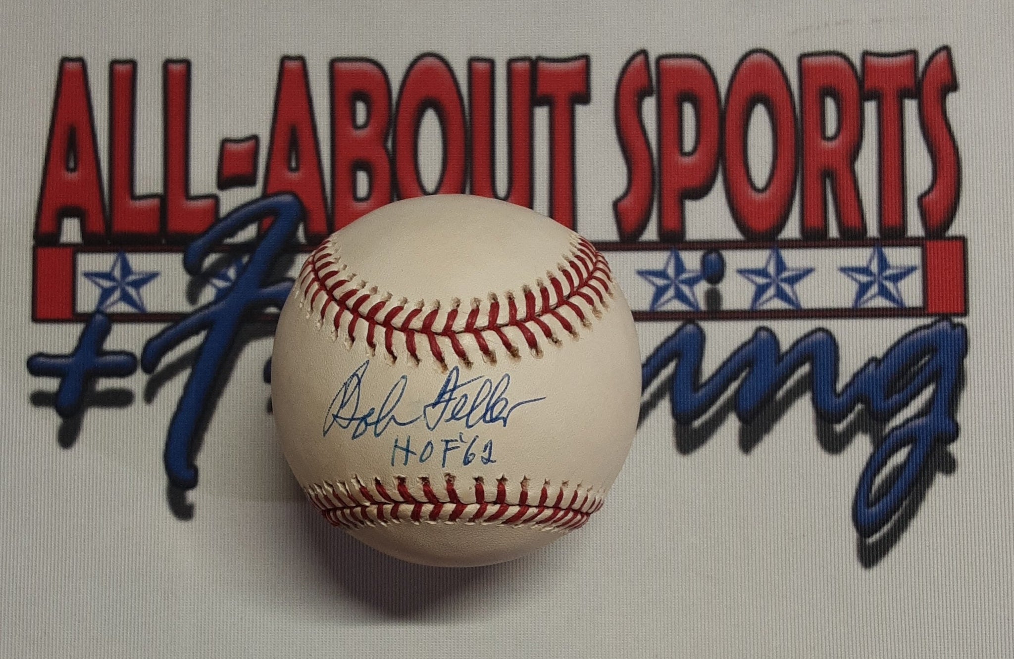 Bob Feller Authentic Signed Baseball Autographed with Inscription JSA.