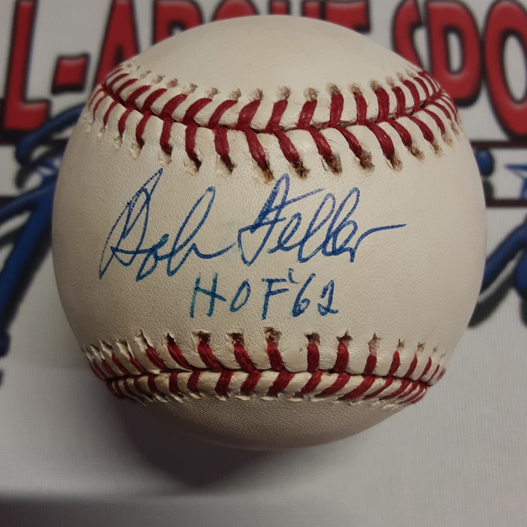Bob Feller Authentic Signed Baseball Autographed with Inscription JSA.