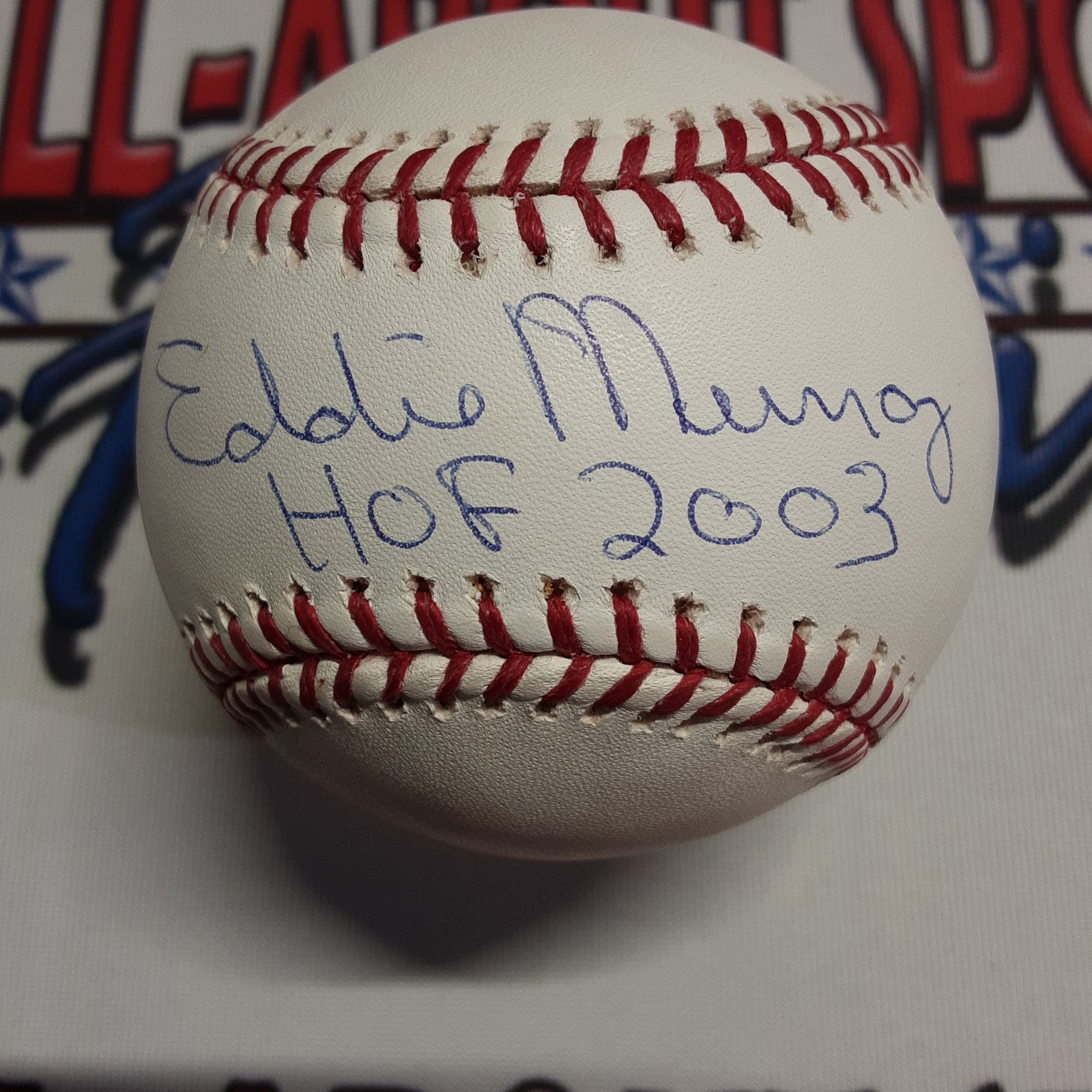 Eddie Murray Authentic Signed Baseball Autographed with Inscription JSA/SM.