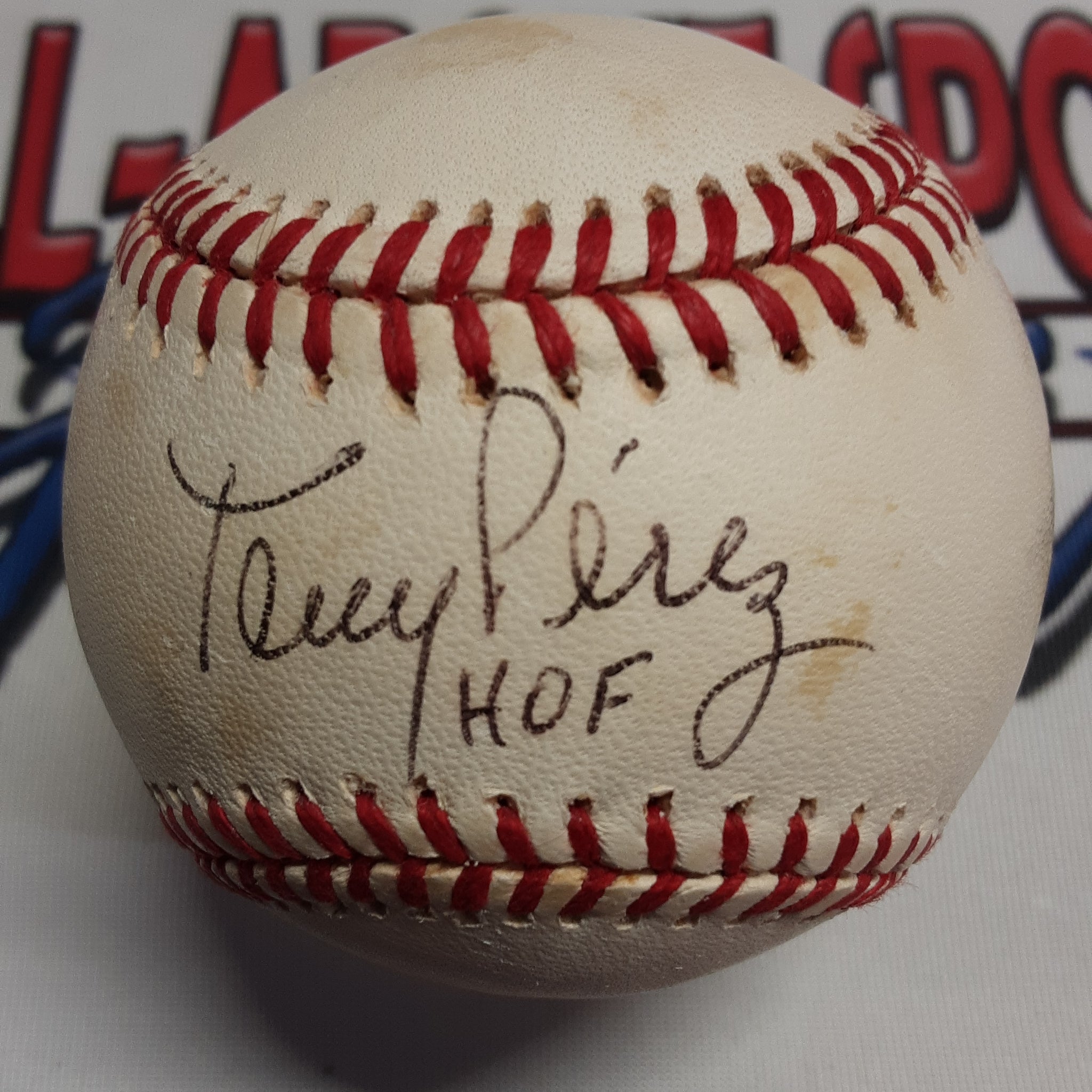 Tony Perez Jones Authentic Signed Baseball Autographed with Inscription JSA-