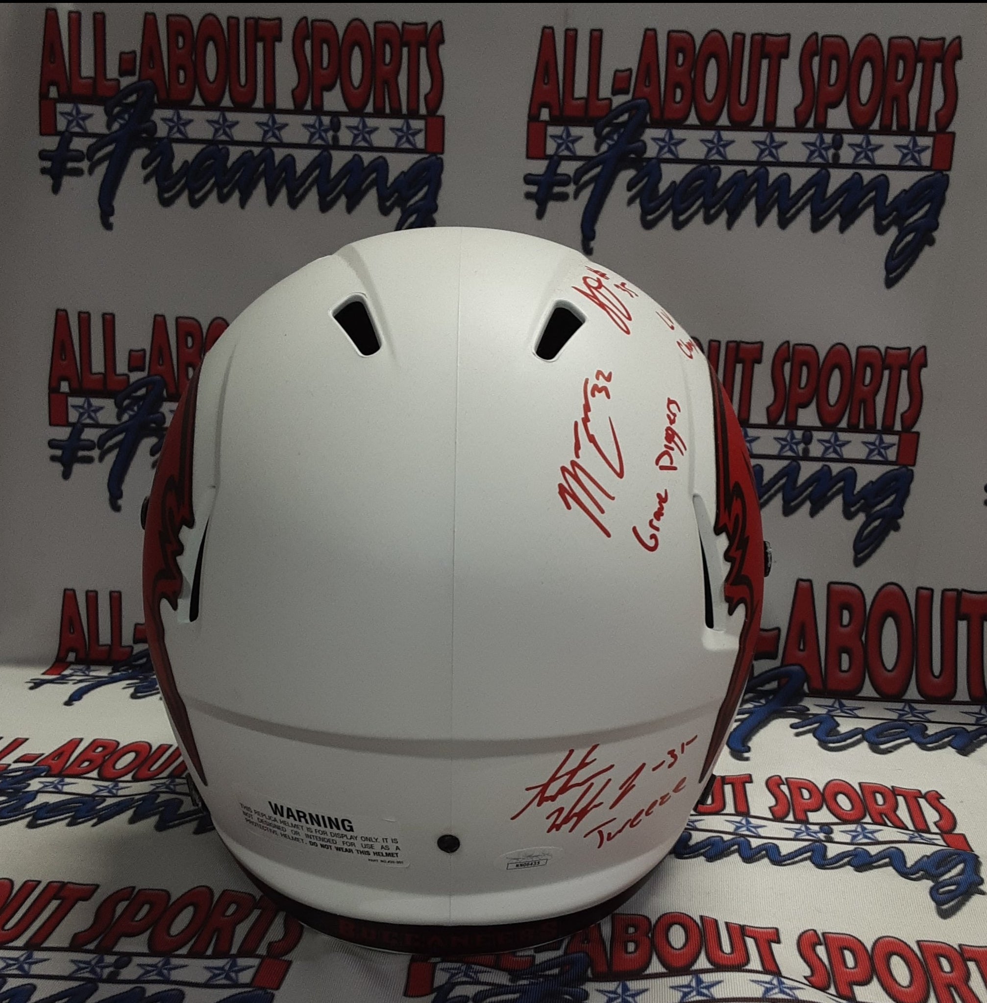 Winfield, Davis, Dean, Edwards, Whitehead Authentic Signed Autographed Full-size Replica Helmet JSA