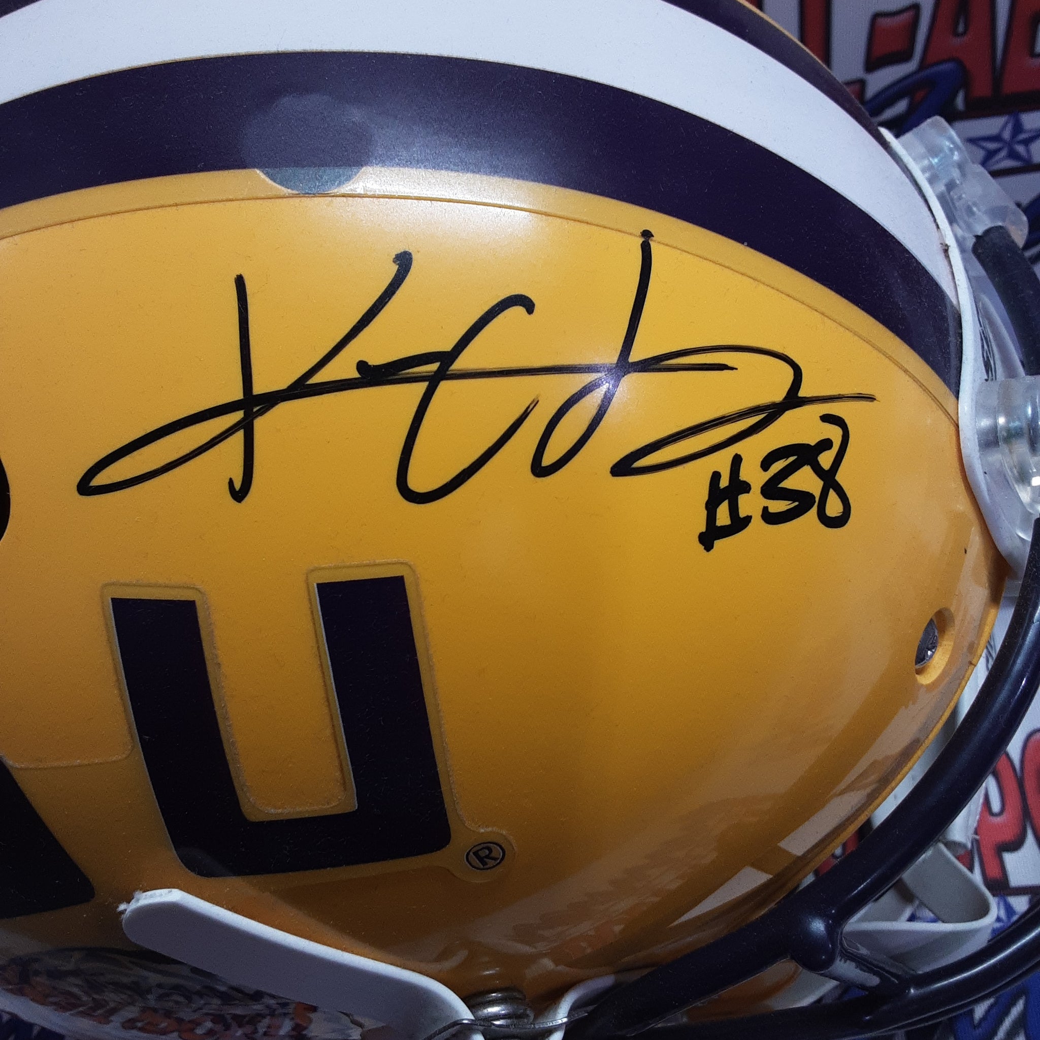 Kwon Alexander Authentic Signed Autographed Full-Size Helmet Replica JSA.