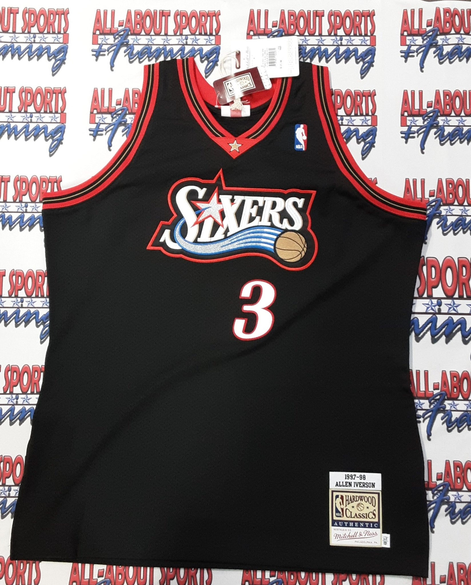 Allen Iverson Authentic Signed Pro Style Jersey Autographed Fanatics-