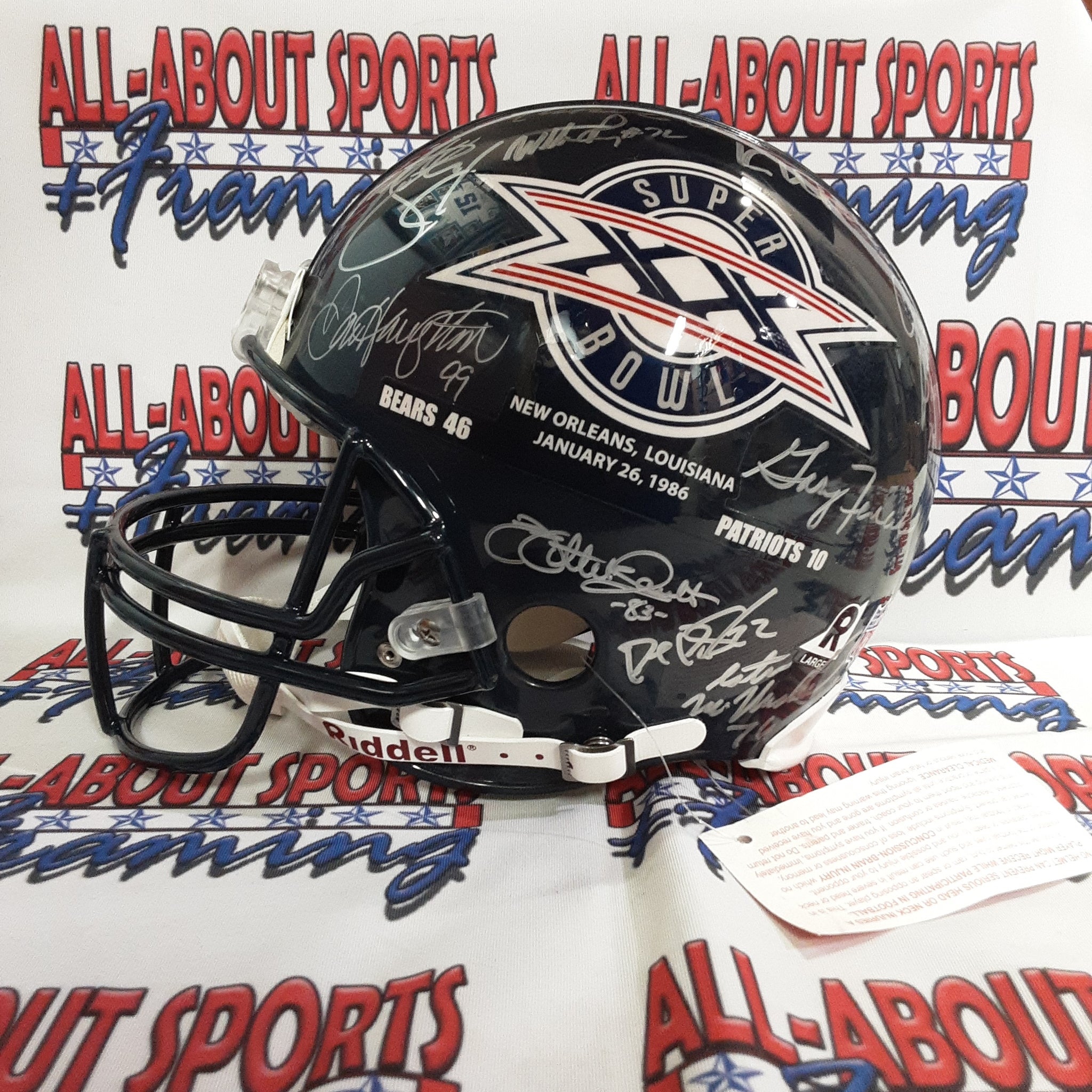 1985 Super Bowl XX Champions Reunion Team Signed Autographed Full-size 1985 Super Bowl XX Champions Reunion Team Signed Autographed Full-size