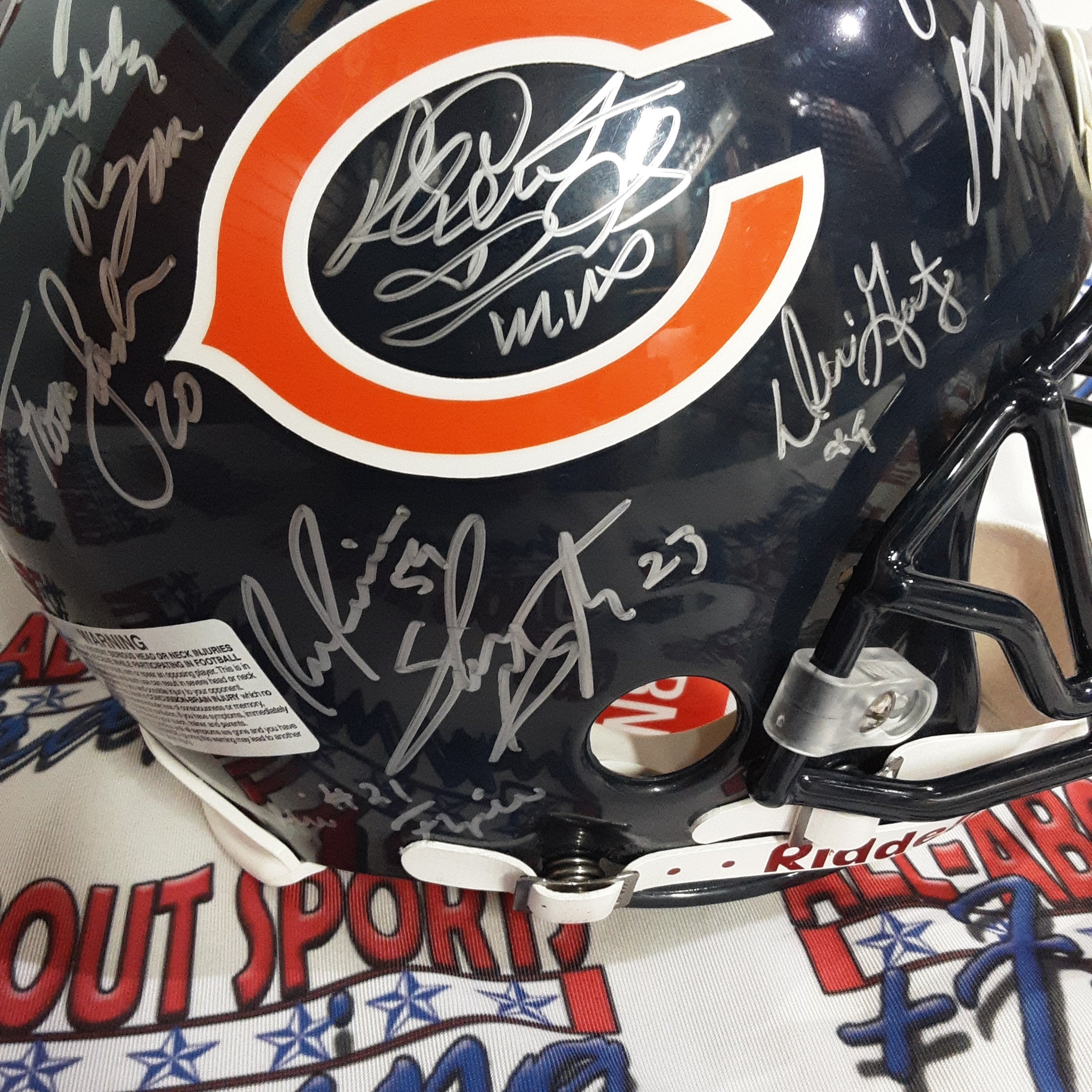 1985 chicago bears signed football helmet 1985 Super Bowl XX Champions Reunion Team Signed Autographed Full-size