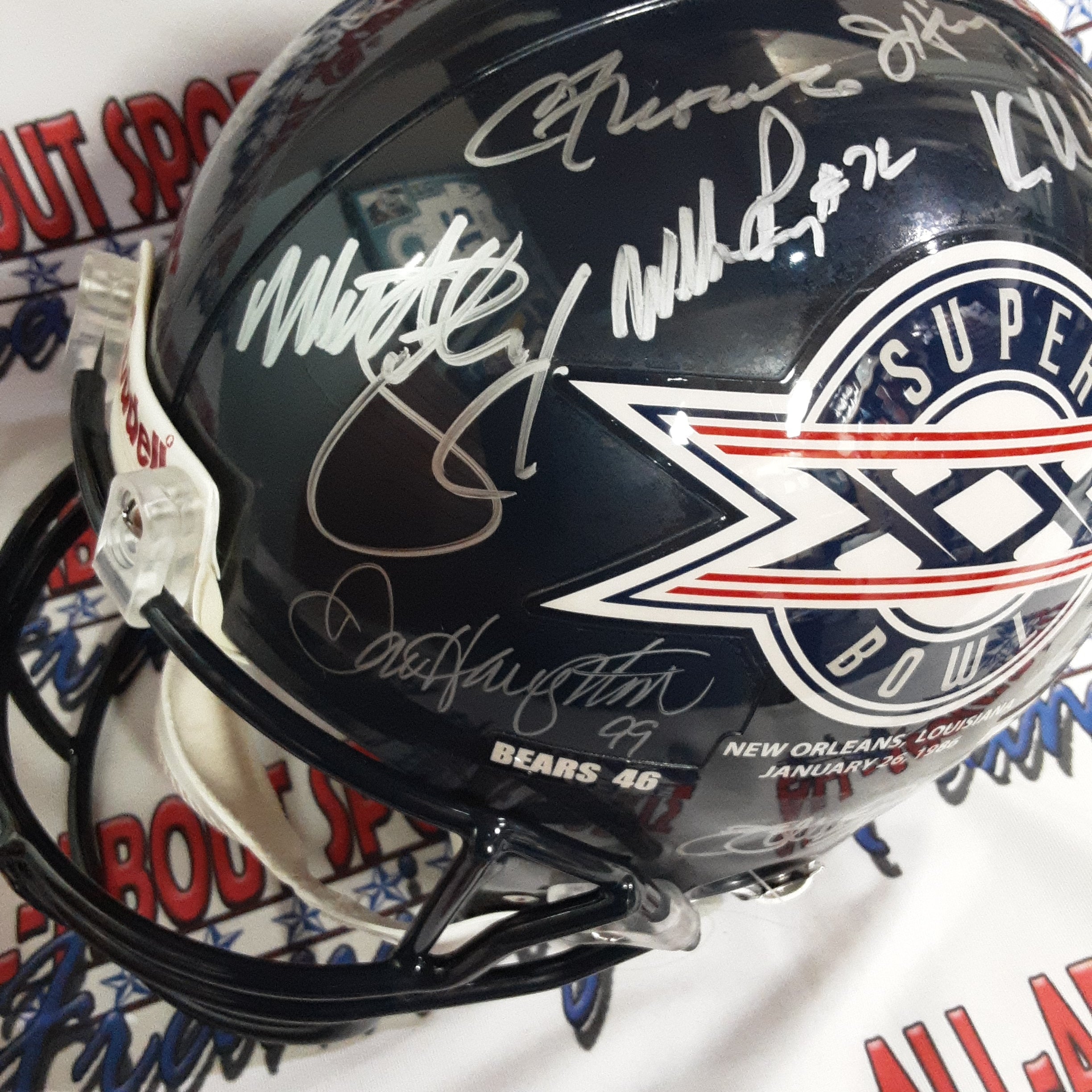 1985 Super Bowl XX Champions Reunion Team Signed Autographed Full-size