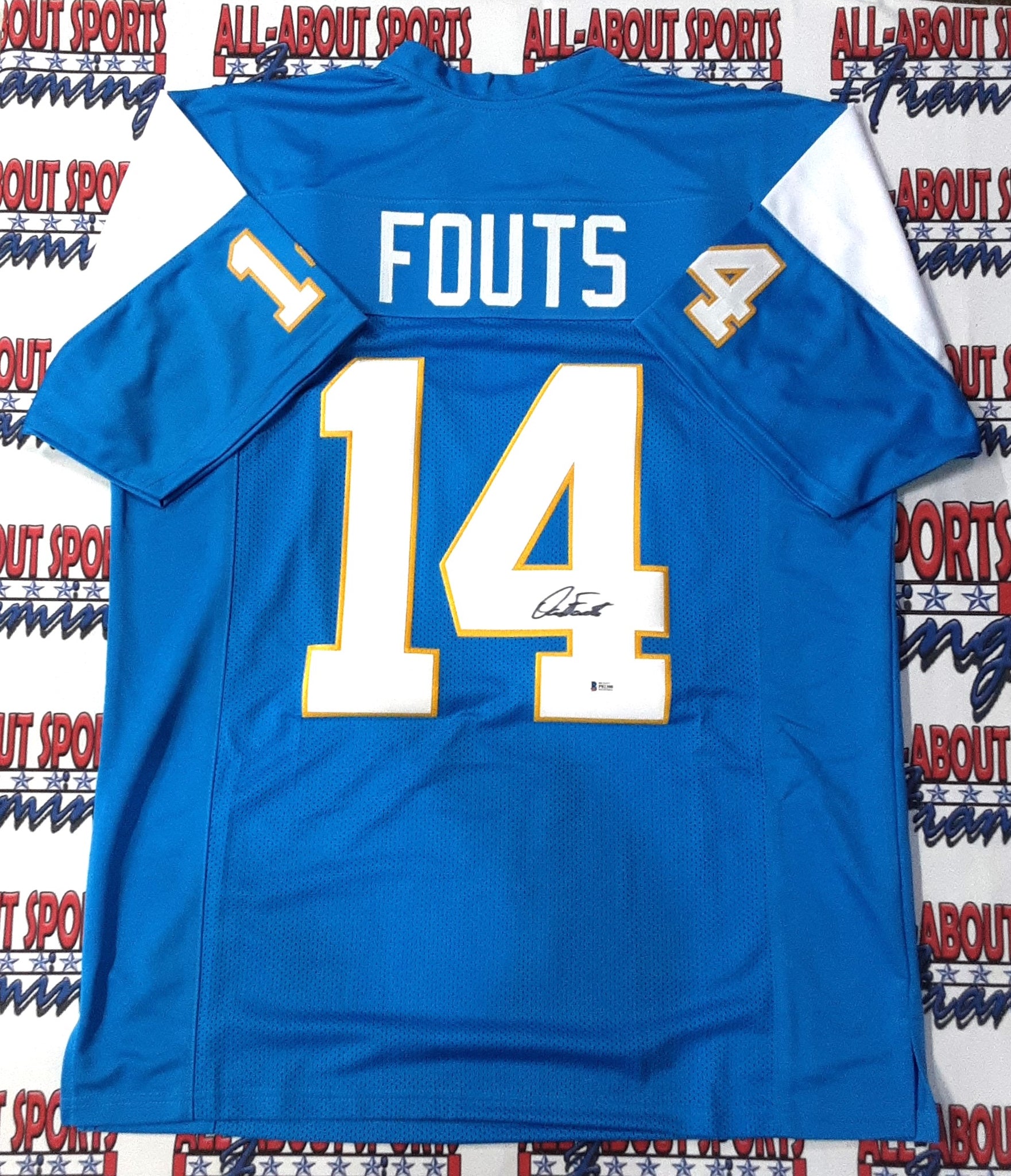Dan Fouts Authentic Signed Pro Style Jersey Autographed Beckett-