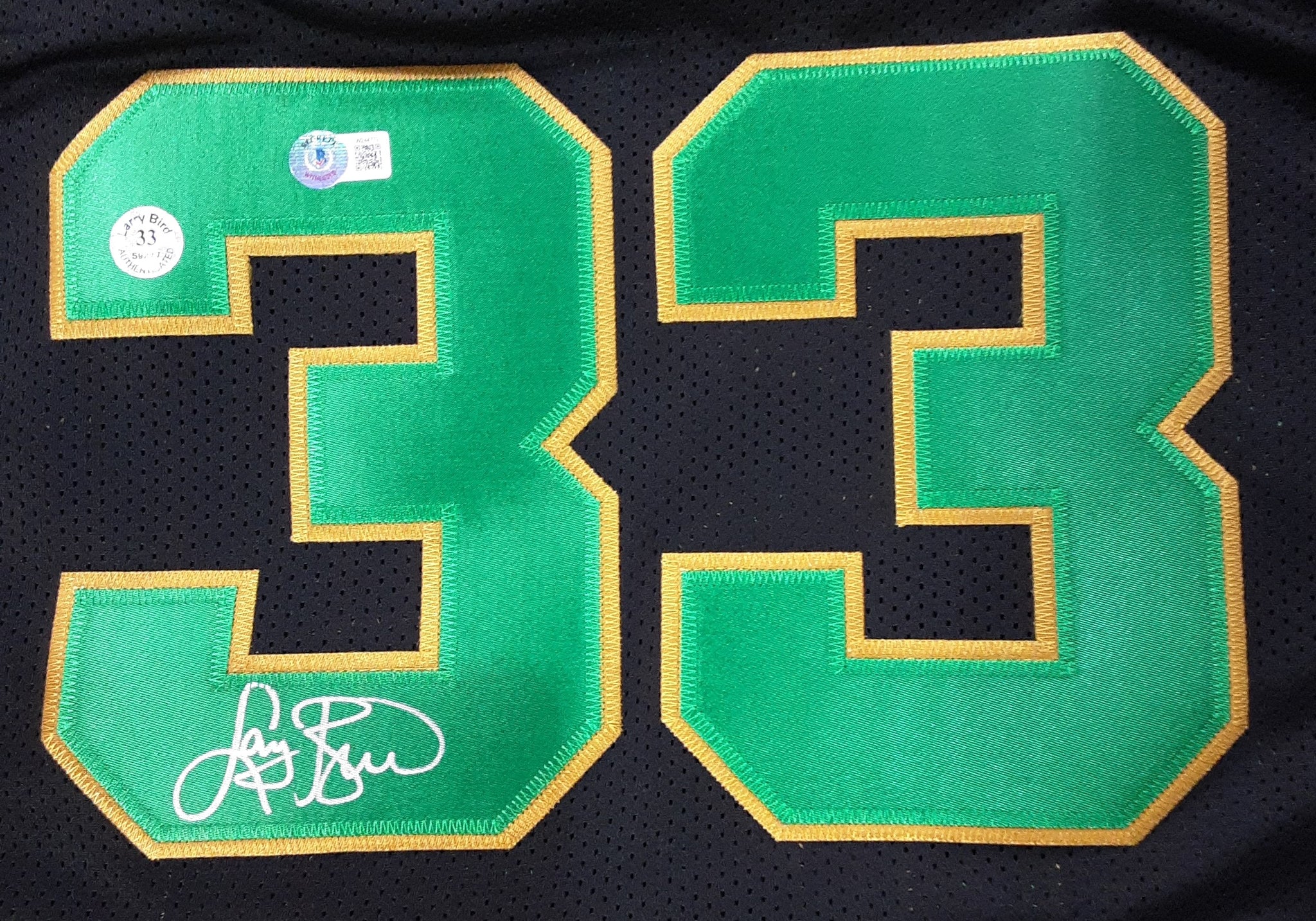 Larry Bird Authentic Signed Pro Style Jersey Autographed Beckett-