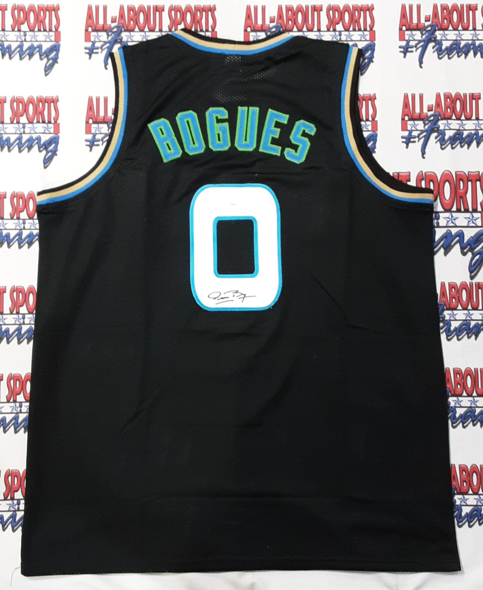 Tyrone Muggsy Bogues Authentic Signed Pro Style Jersey Autographed JSA--