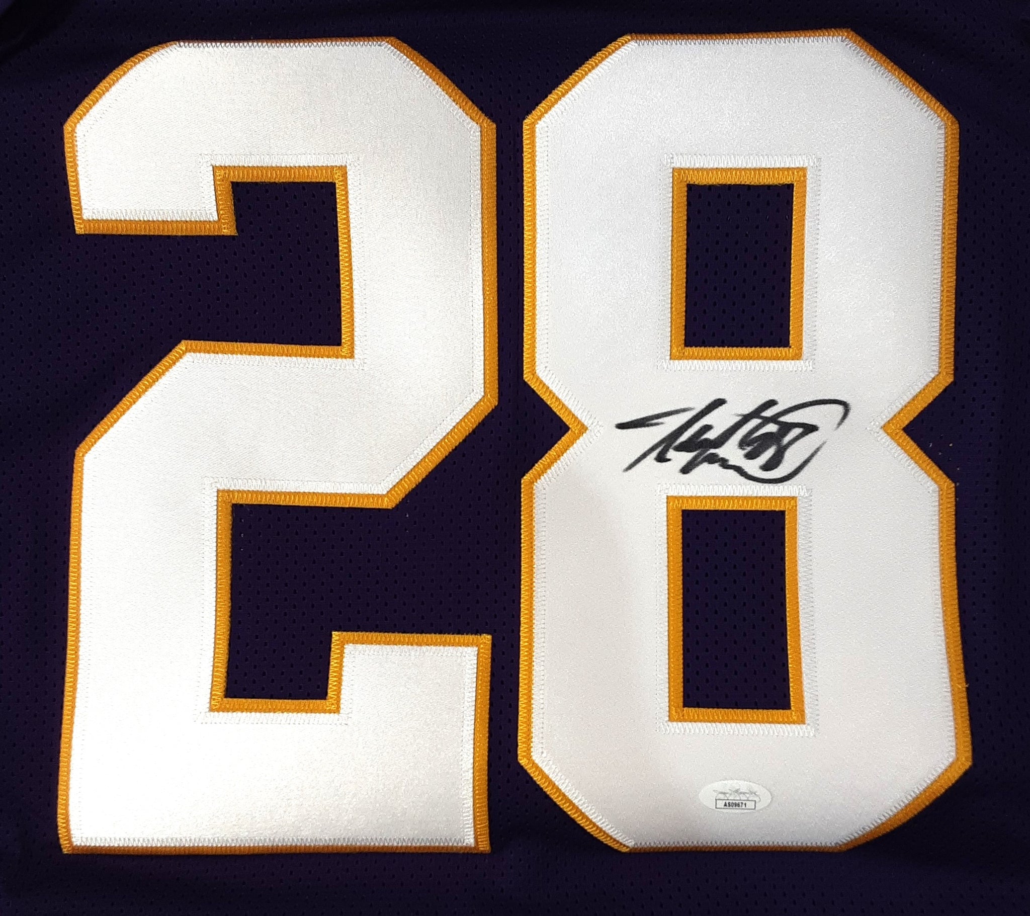 Adrian Peterson Authentic Signed Pro Style Jersey Autographed JSA-