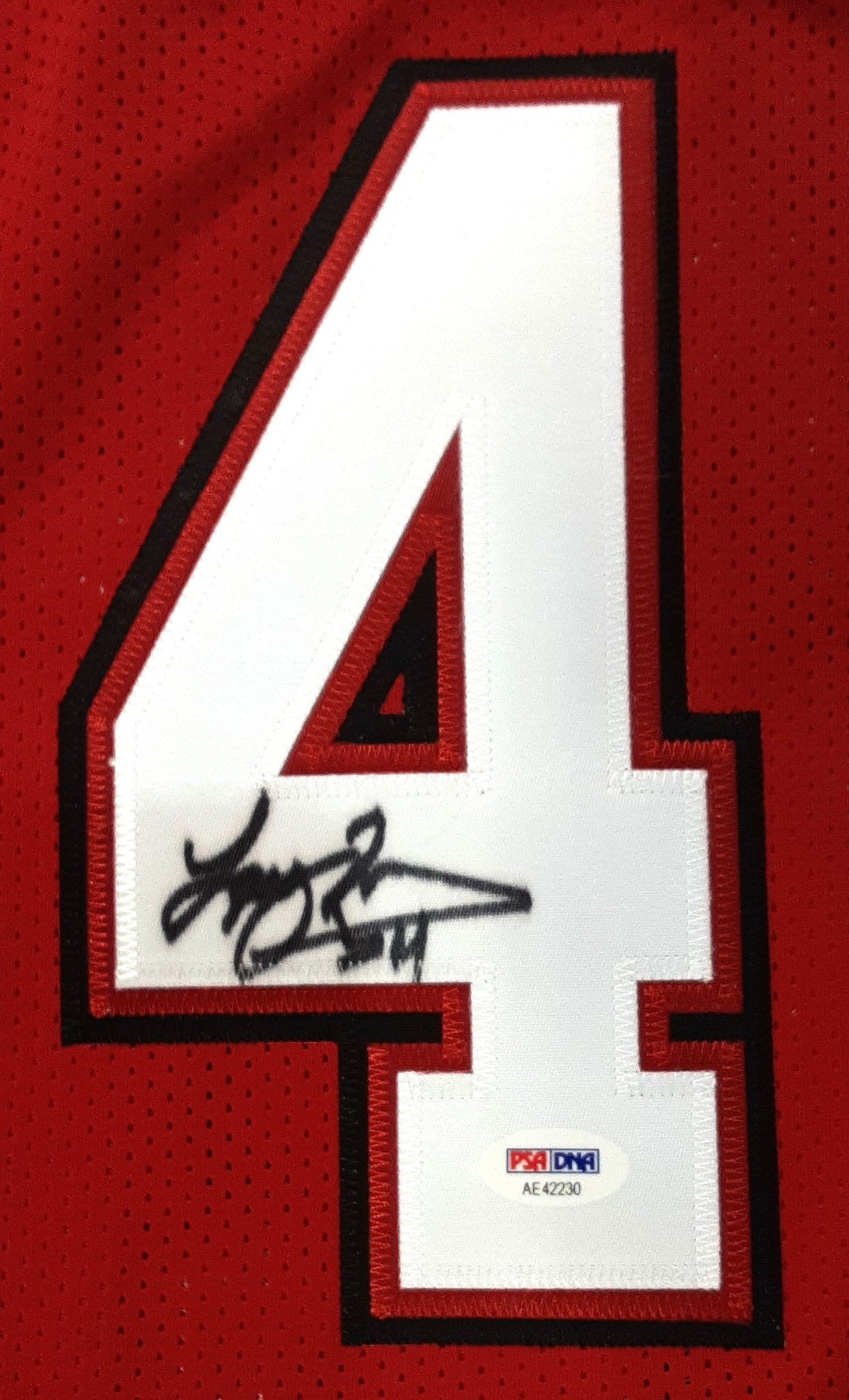 Larry Johnson Authentic Signed Pro Style Jersey Autographed PSA/DNA-