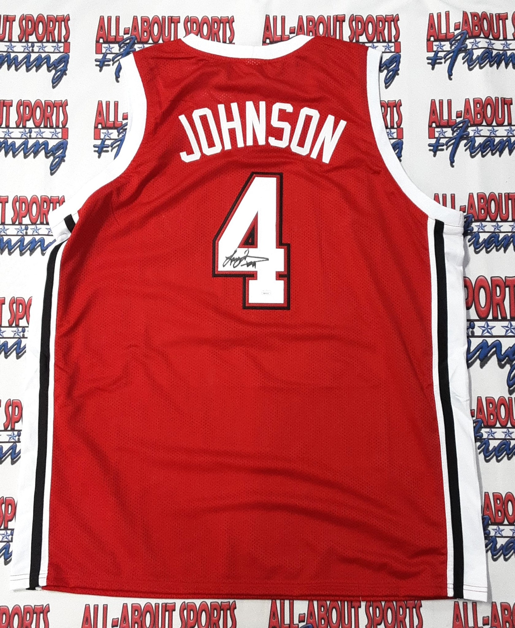 Larry Johnson Authentic Signed Pro Style Jersey Autographed JSA-