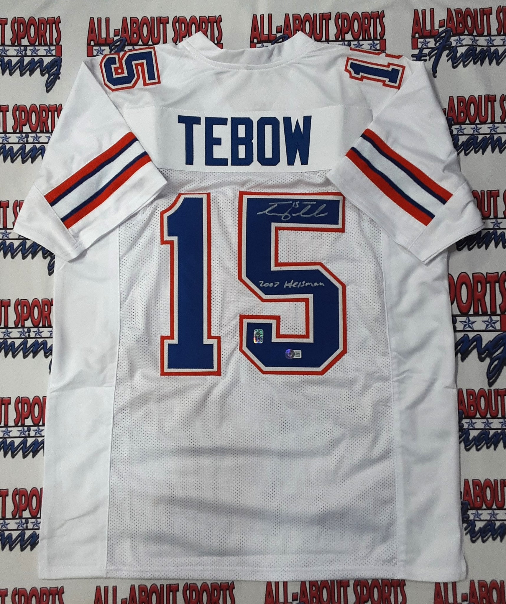 Tim Tebow Authentic Signed Pro Style Jersey Autographed with Inscription Beckett-