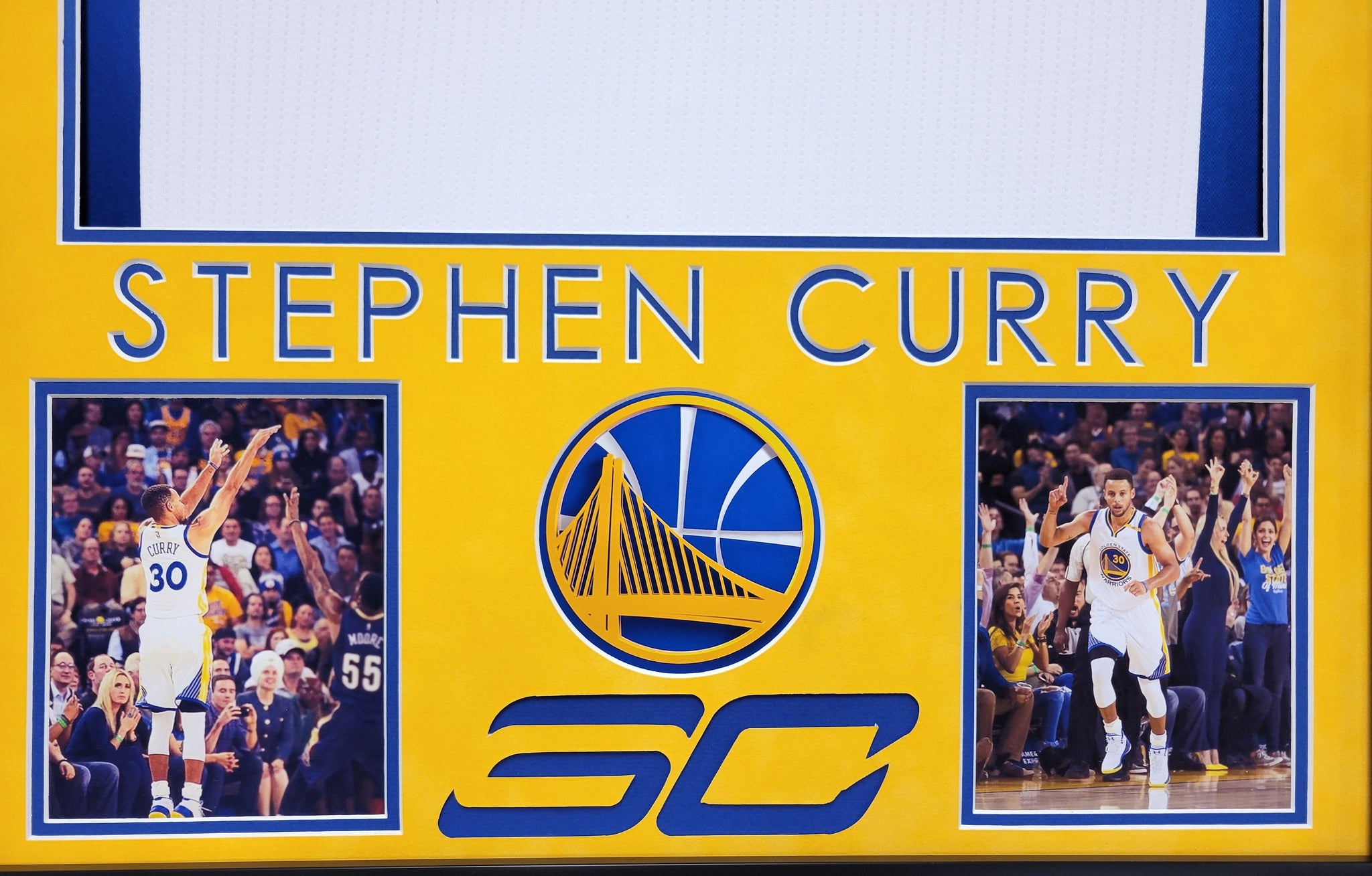 Stephen Curry Authentic Signed Pro Style Framed Jersey Autographed JSA-