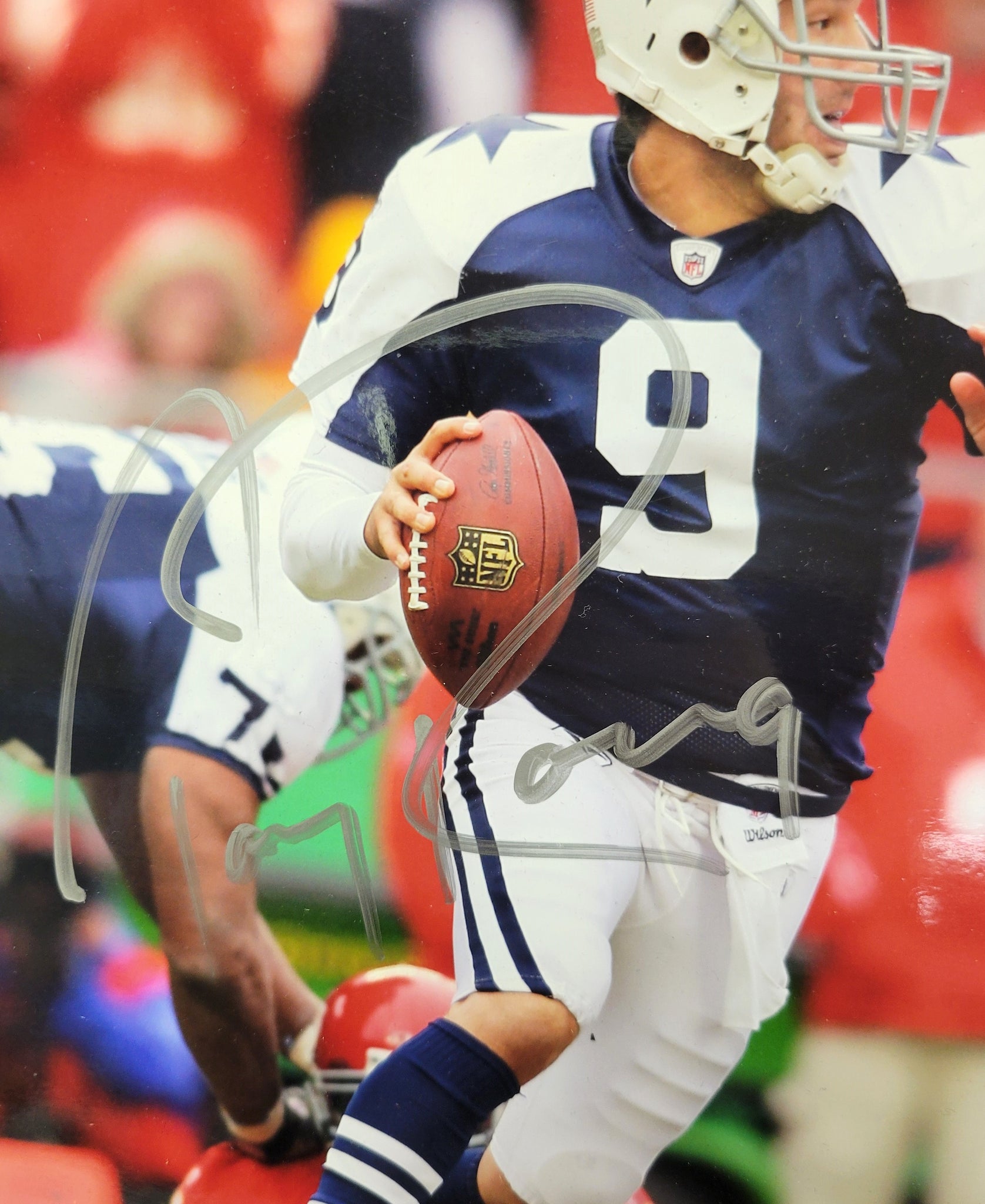 Tony Romo Authentic Signed Framed 8x10 Photo Autographed JSA-