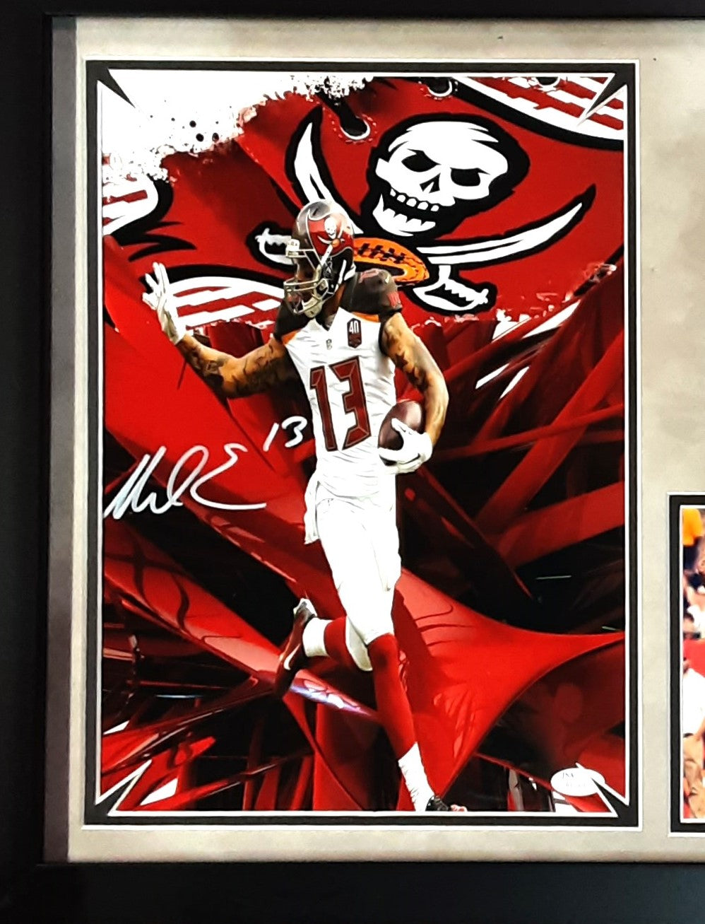 Mike Evans Authentic Signed Framed 11x14 Photo Autographed JSA-