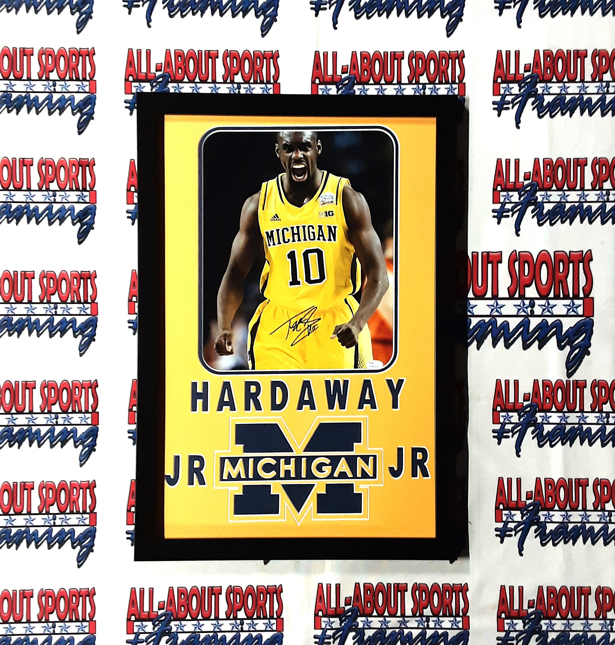 Tim Hardaway Jr Authentic Signed Framed 11x14 Photo Autographed JSA-