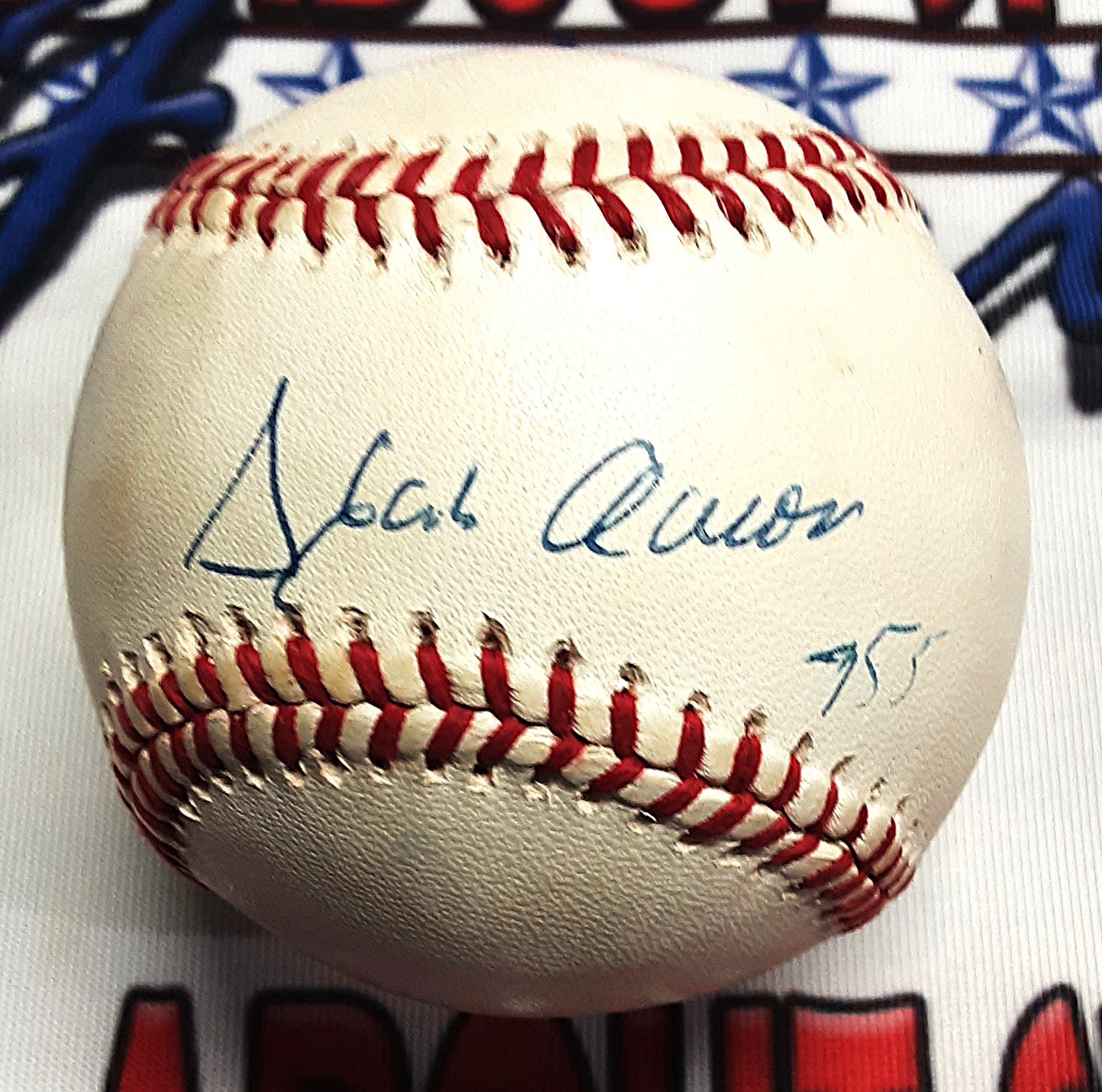 Hank Aaron Authentic Signed Baseball Autographed with Inscription JSA/LOA-