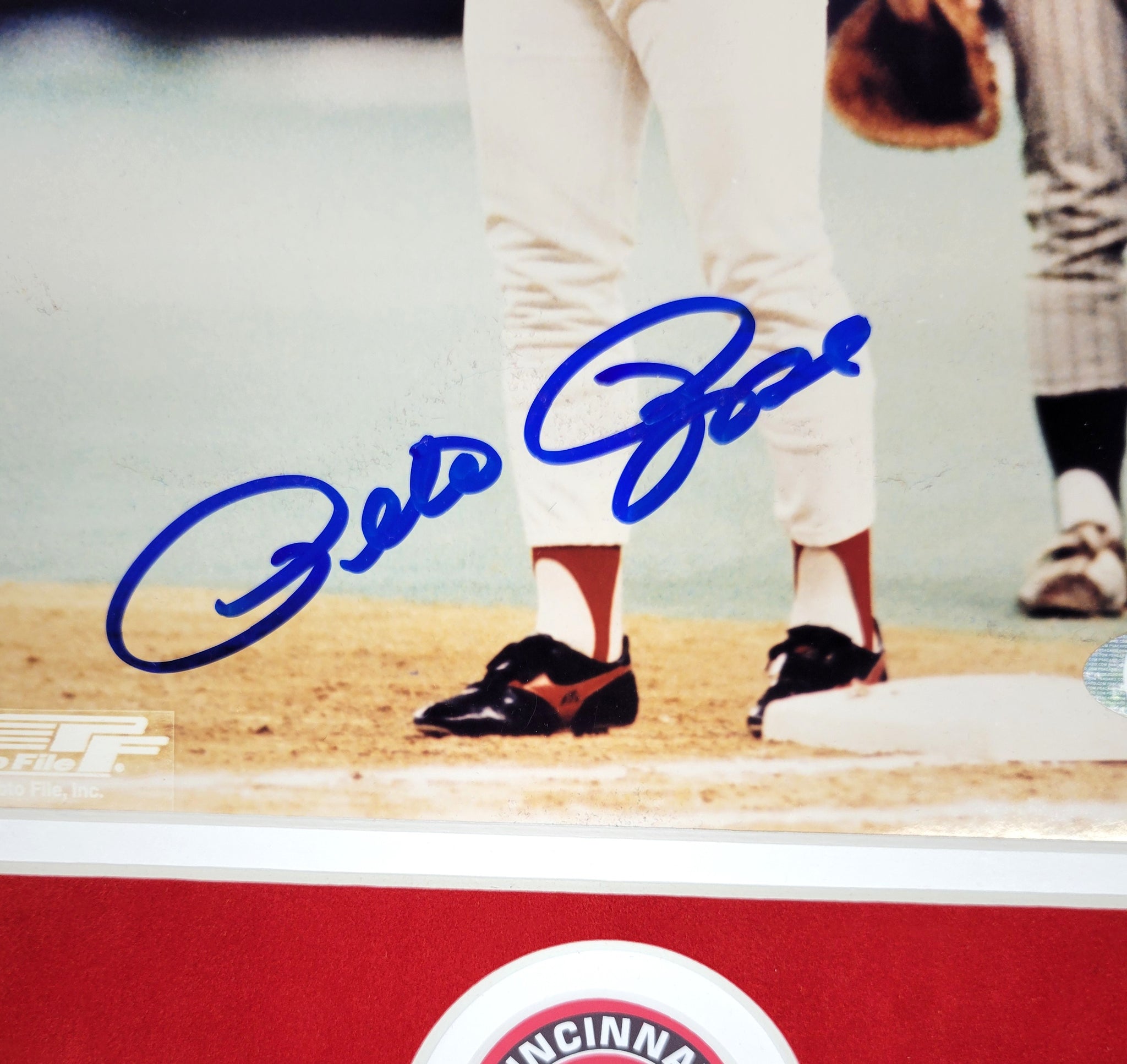 Pete Rose Authentic Signed Framed 8x10 Photo Autographed PSA