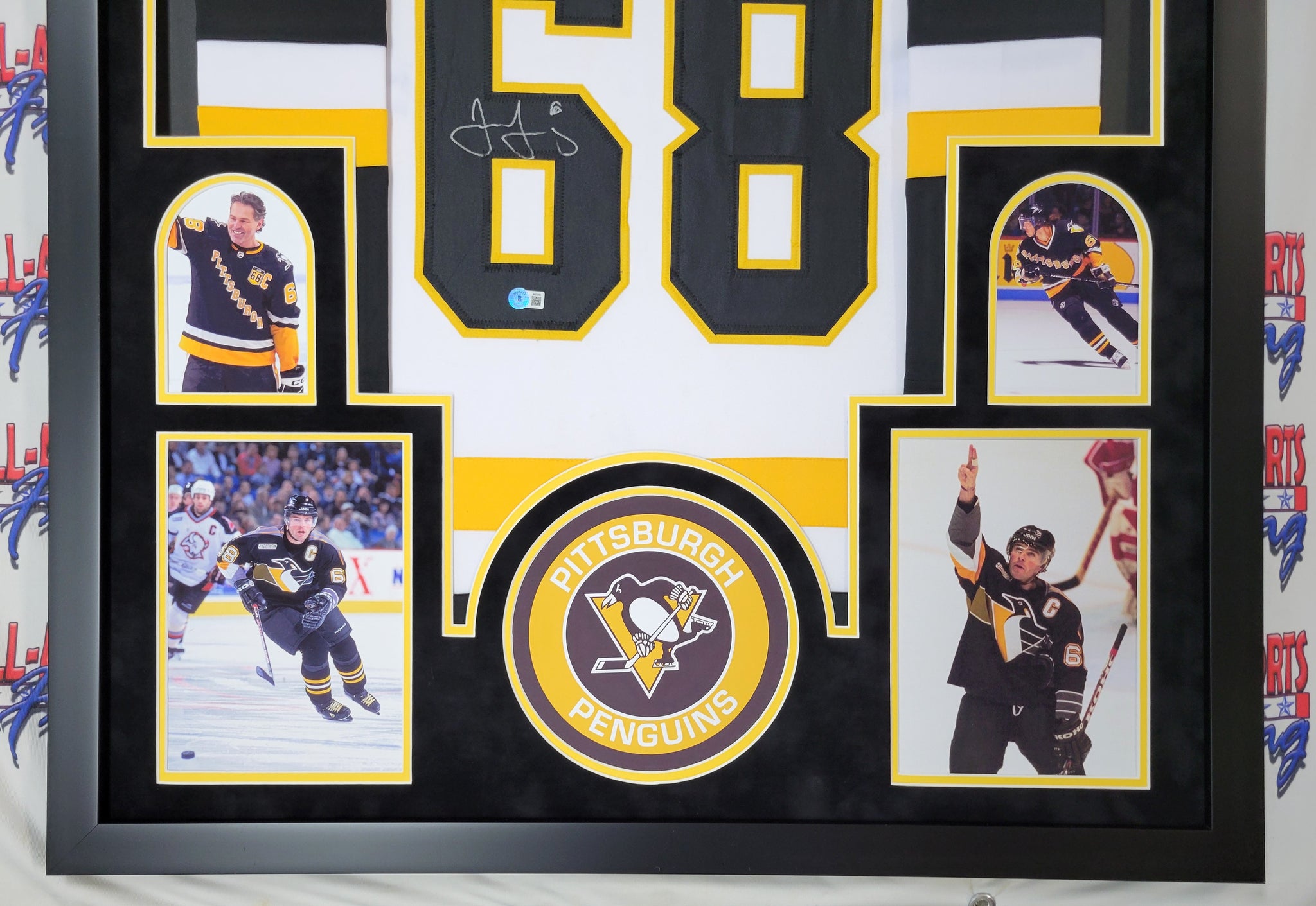 Jaromir Jagr Authentic Signed Pro Style Framed Jersey Autographed Beckett