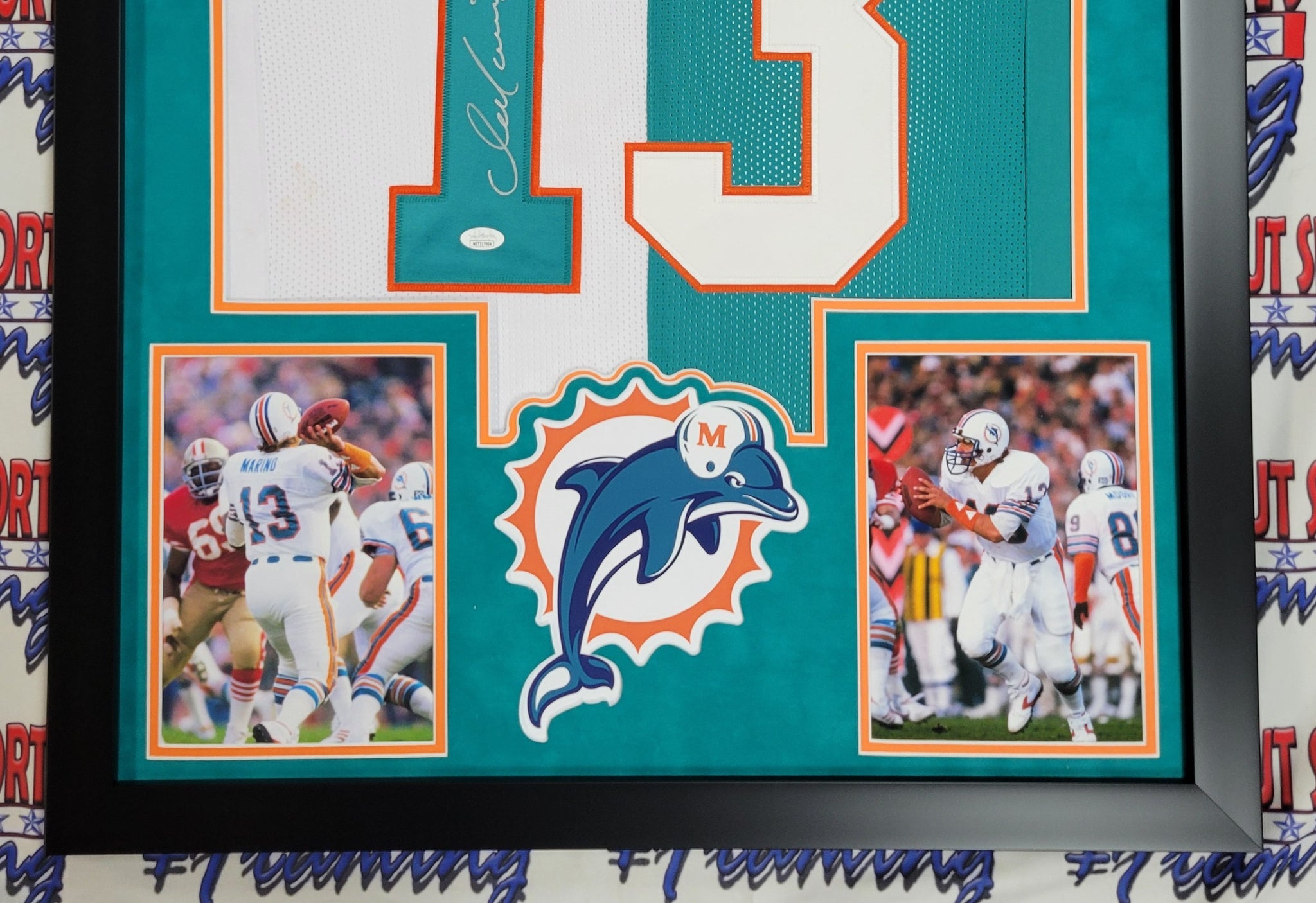 Dan Marino Authentic Signed Pro Style Framed Jersey Autographed JSA