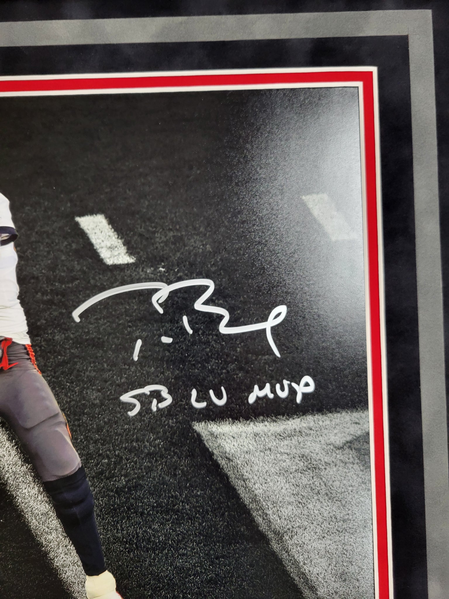 Tom Brady Authentic Signed Framed 11x14 Photo Autographed with Inscription Fanatics