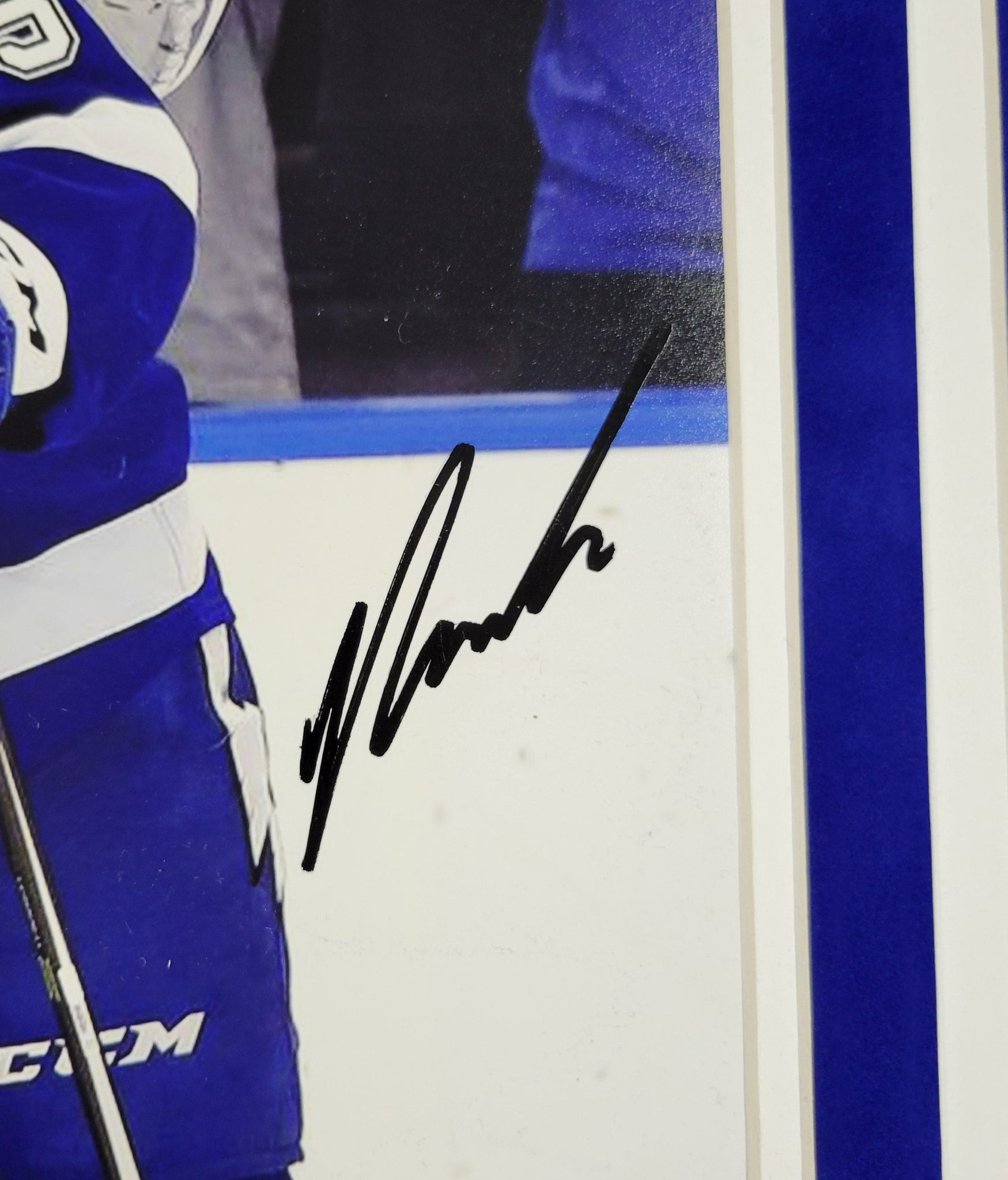 Andrei Vasilevskiy and Yanni Gourde Signed Framed 11x14 Photo Autographed JSA