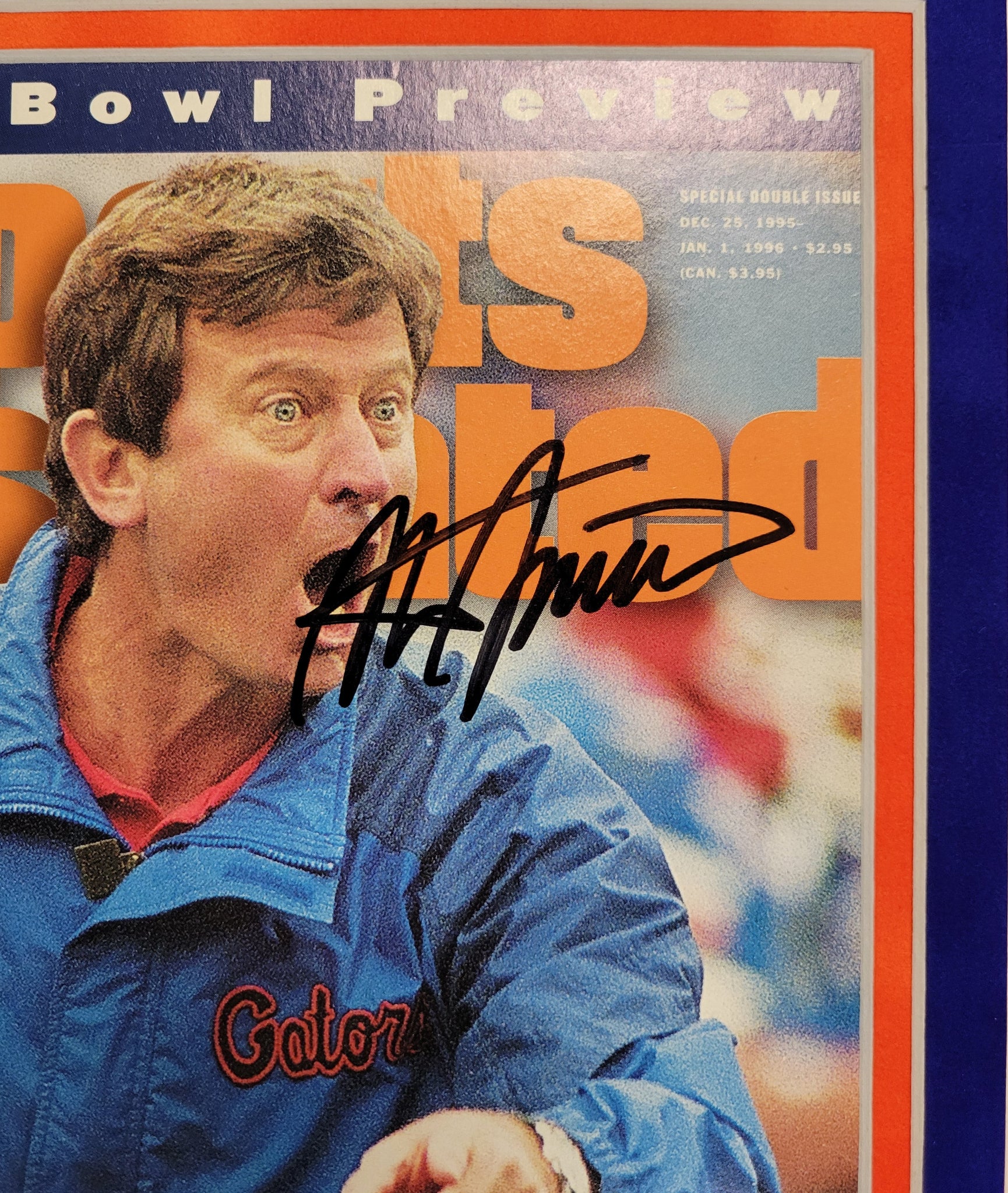 Steve Spurrier Authentic Signed Magazine Cover Framed 11x14 Autographed JSA