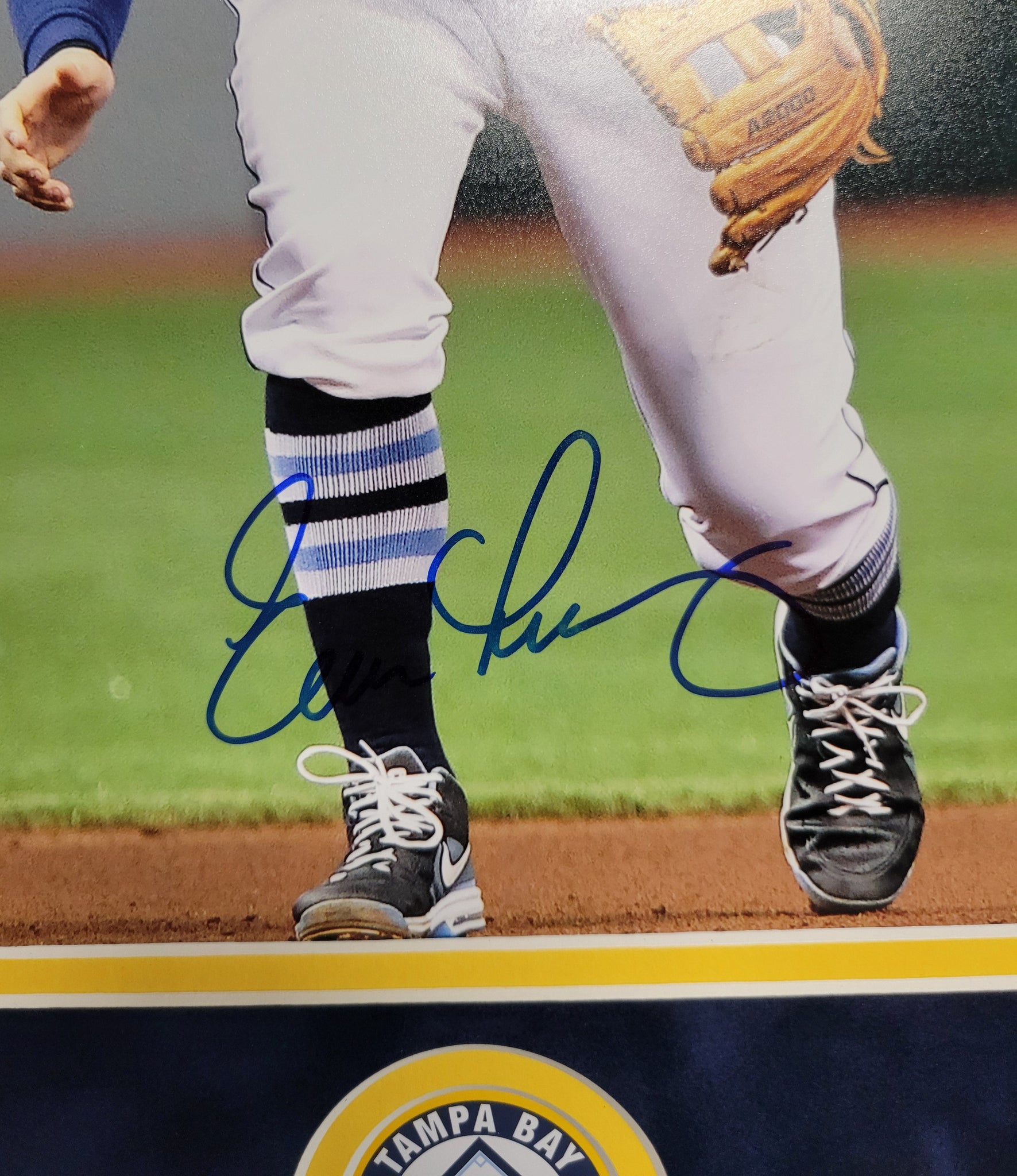 Evan Longoria Authentic Signed Framed 8x10 Photo Autographed JSA