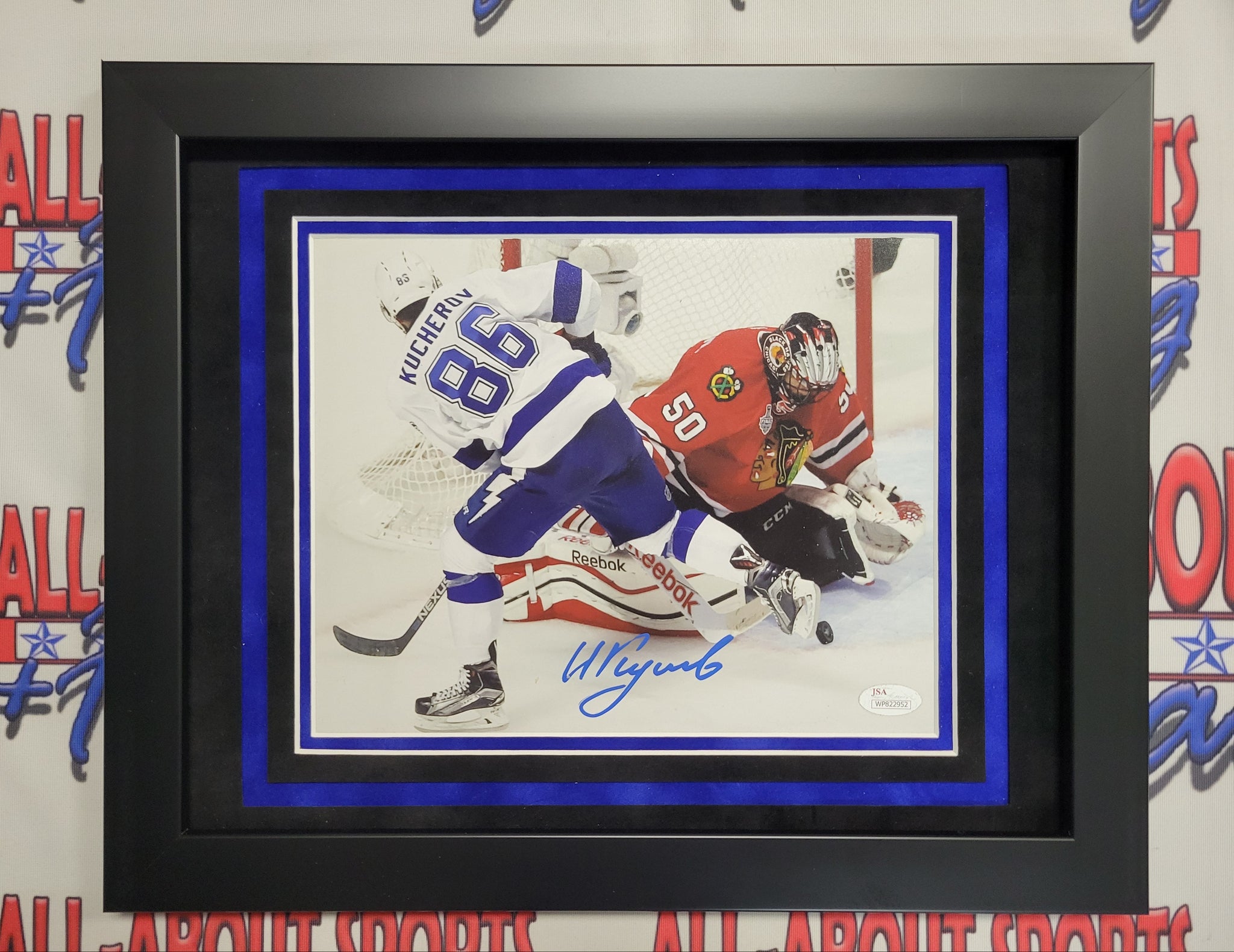 Nikita Kucherov Authentic Signed Framed 8x10 Photo Autographed JSA