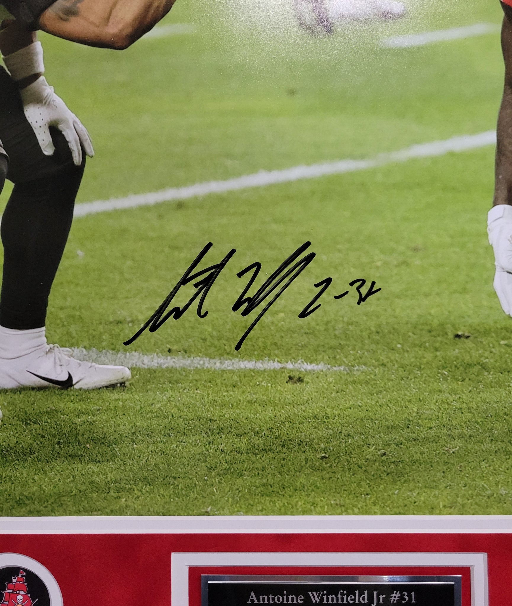 Antonio Winfield Jr Authentic Signed Framed 16x20 Photo Autographed Beckett