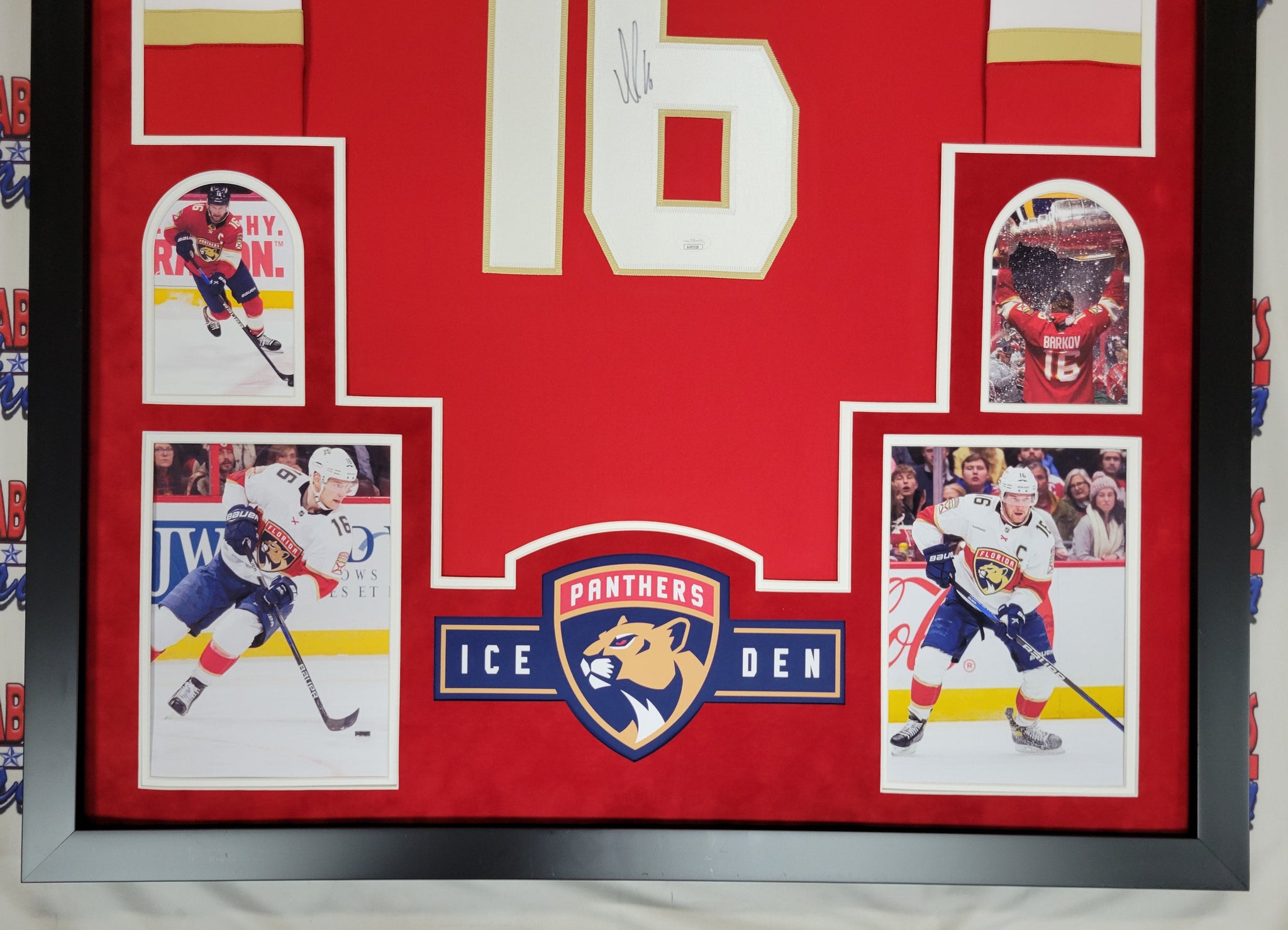 Aleksander Barkov Authentic Signed Pro Style Framed Jersey Autographed JSA