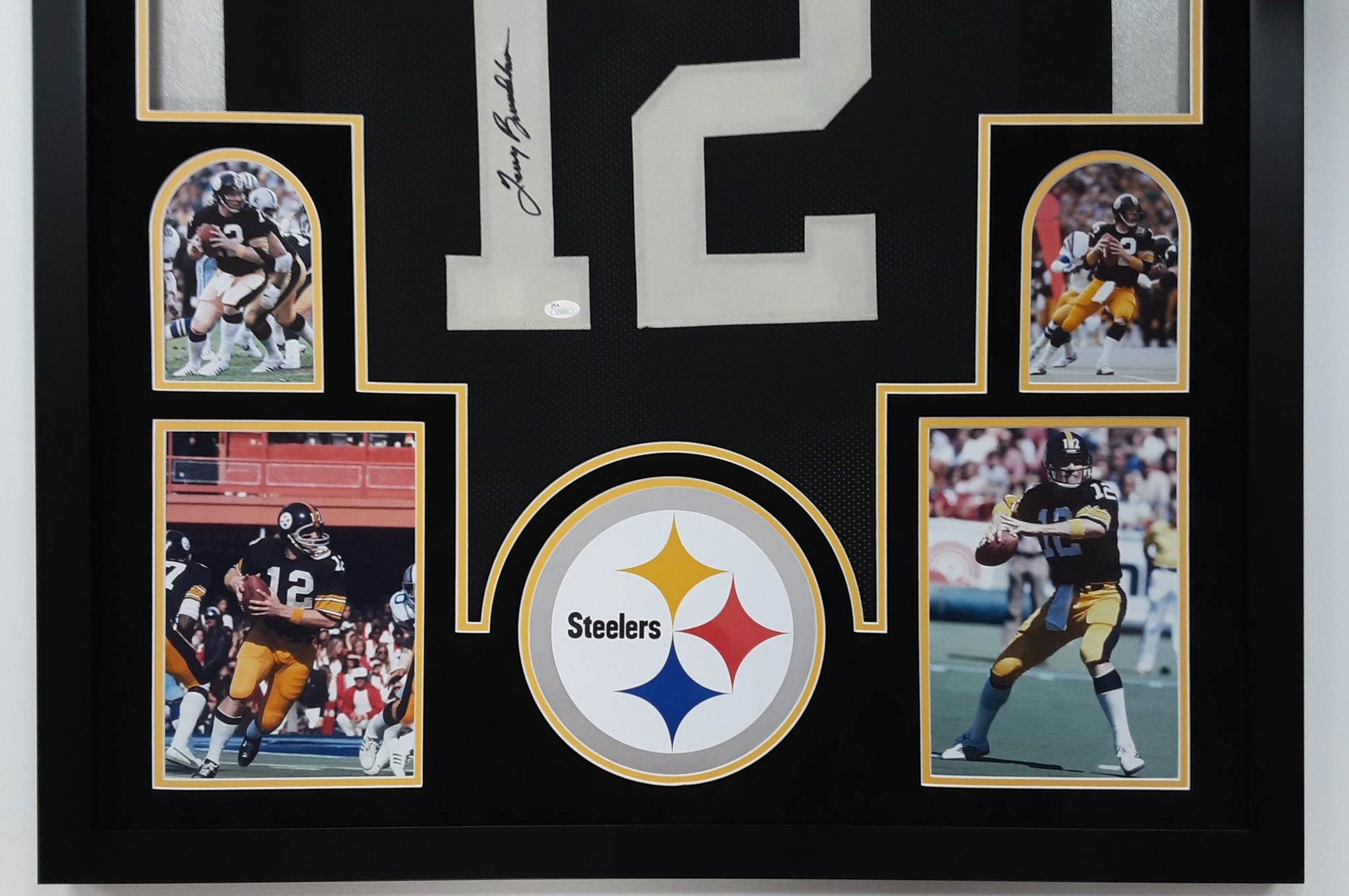 Terry Bradshaw Authentic Signed Pro Style Framed Jersey Autographed JSA