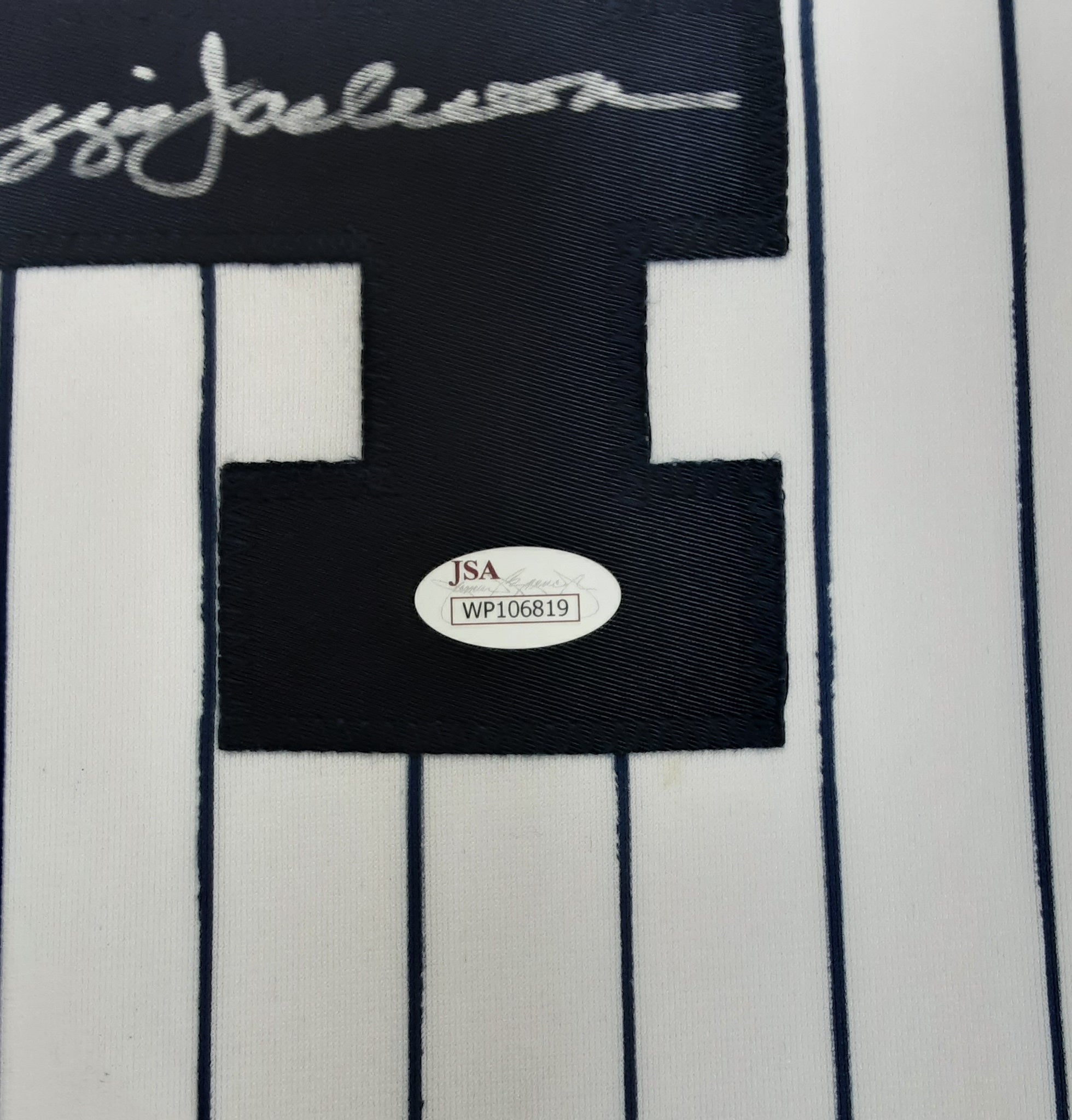 Reggie Jackson Authentic Signed Pro Style Framed Jersey Autographed JSA