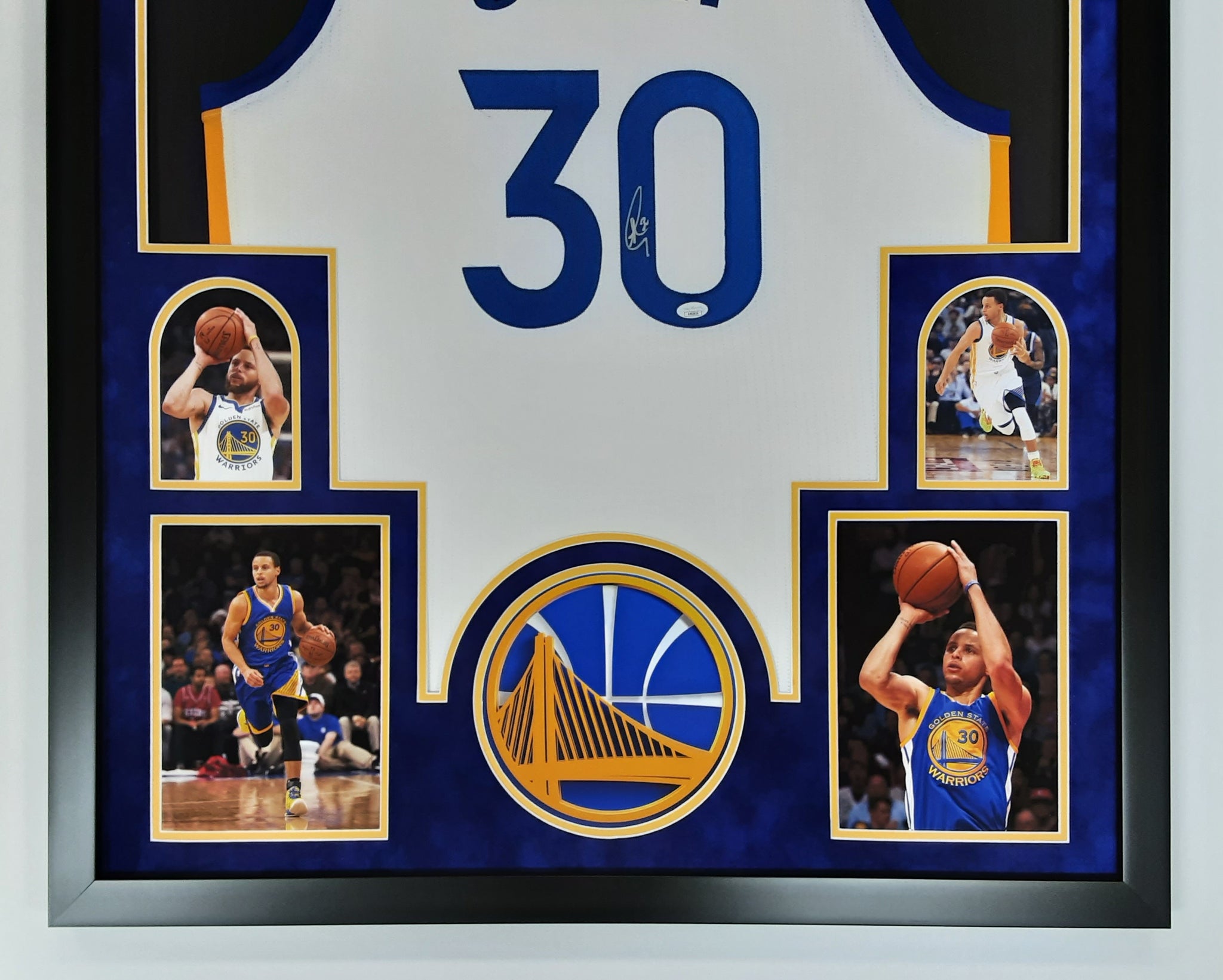 Stephen Curry Authentic Signed Pro Style Framed Jersey Autographed JSA