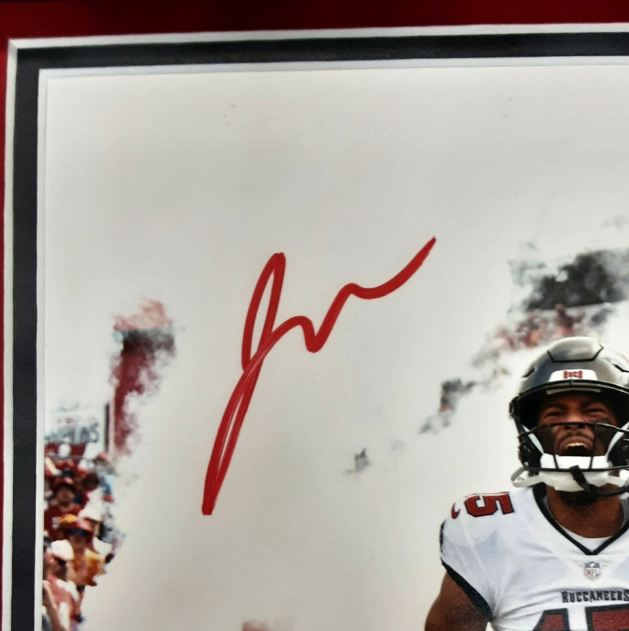 Jalen McMillan Signed Framed 8x10 Photo Autographed Beckett