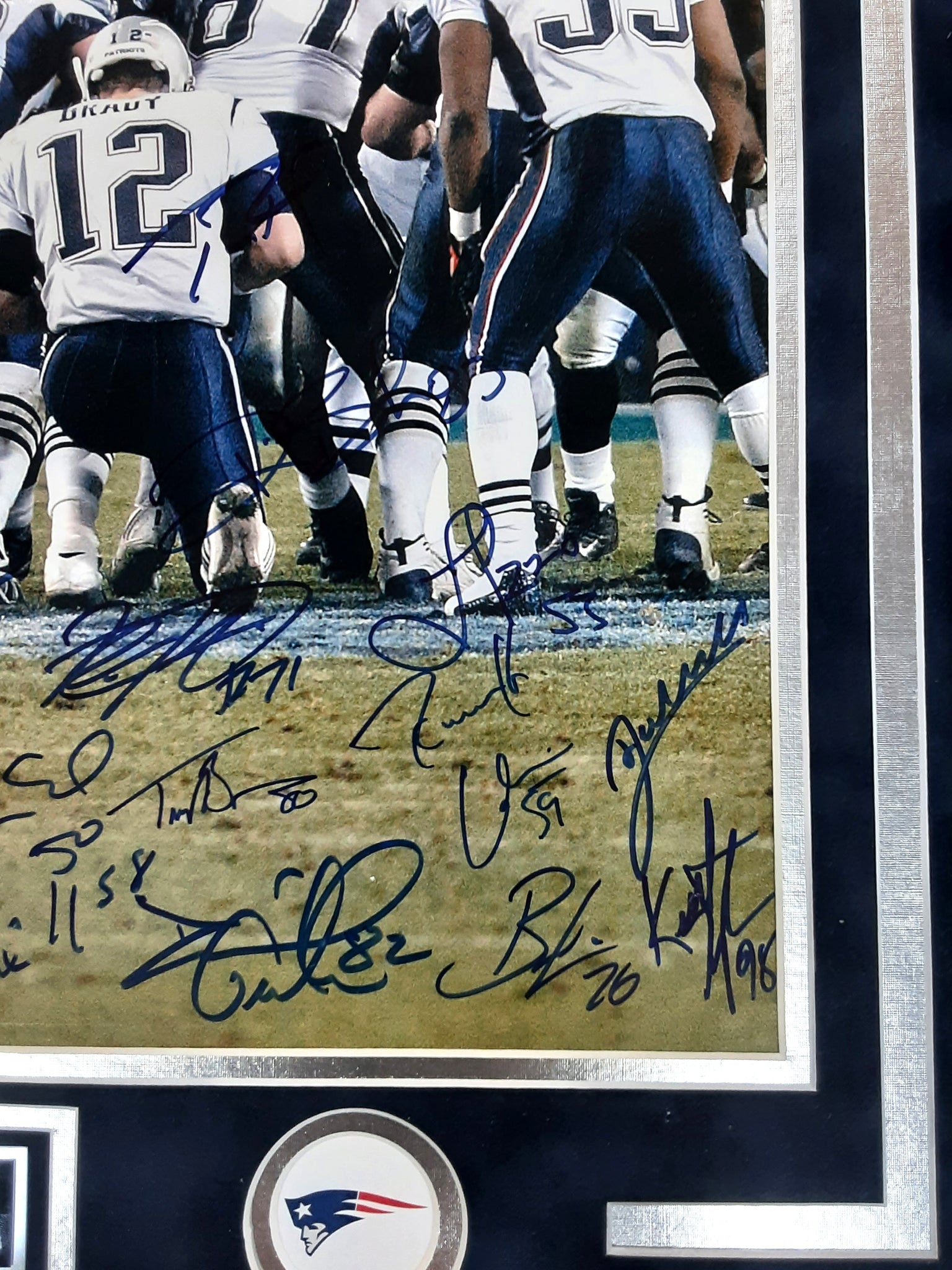Tom Brady Super Bowl XXXIX Champions Team Signed Ltd. Edition 5 of 39 Framed 16x20 Photo Autographed JSA LOA